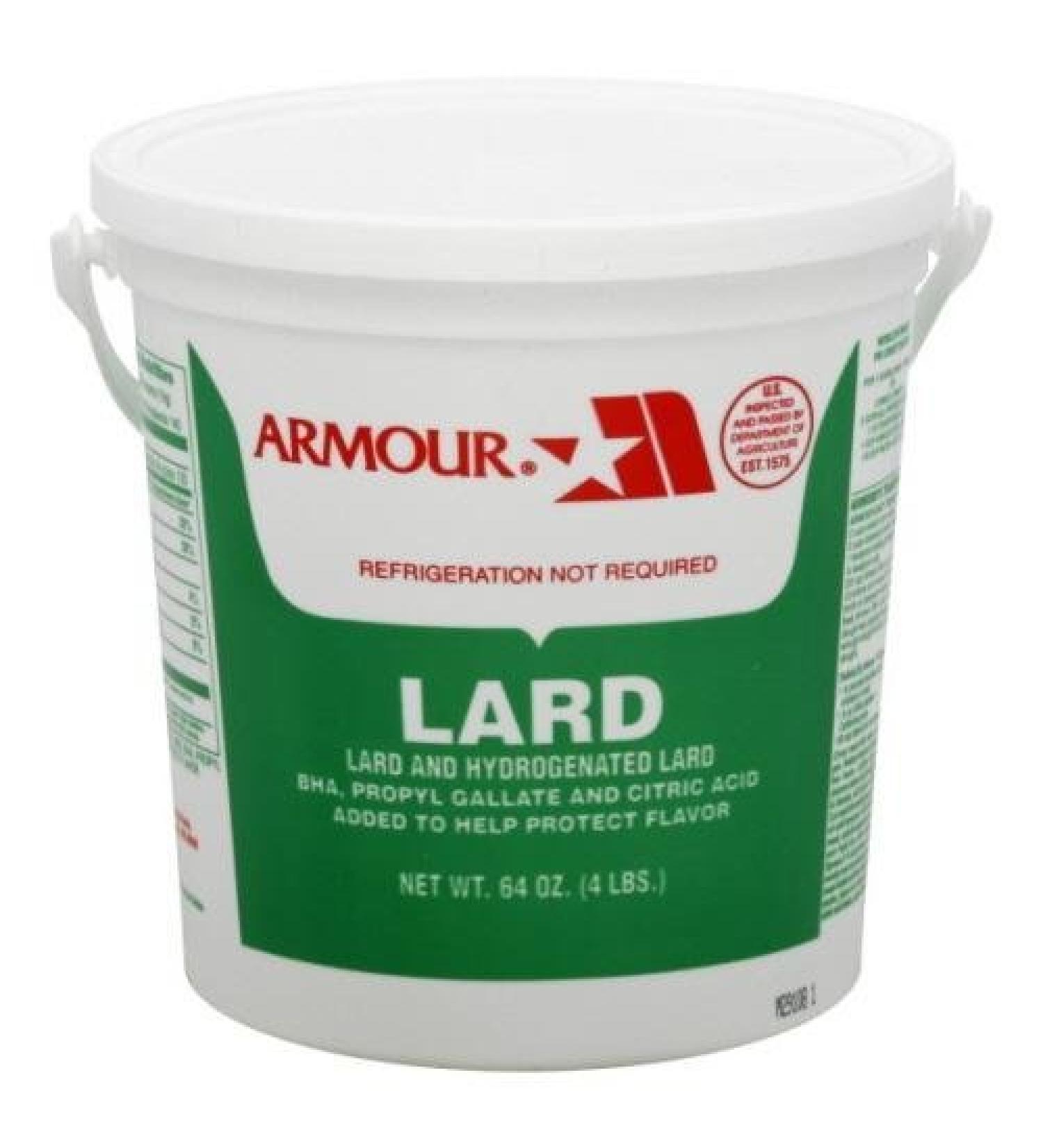 Armour Lard 4 lb Pail