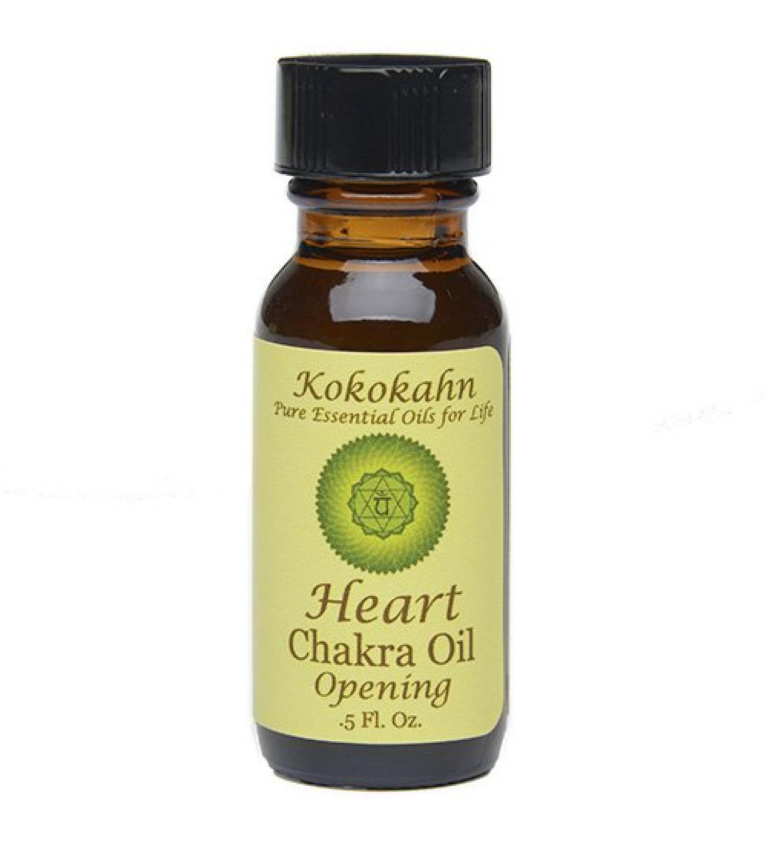 Chakra Aromatherapy Oil with Pure Essential Oils in Organic Jojoba Oil .5oz (Loving Heart Chakra)