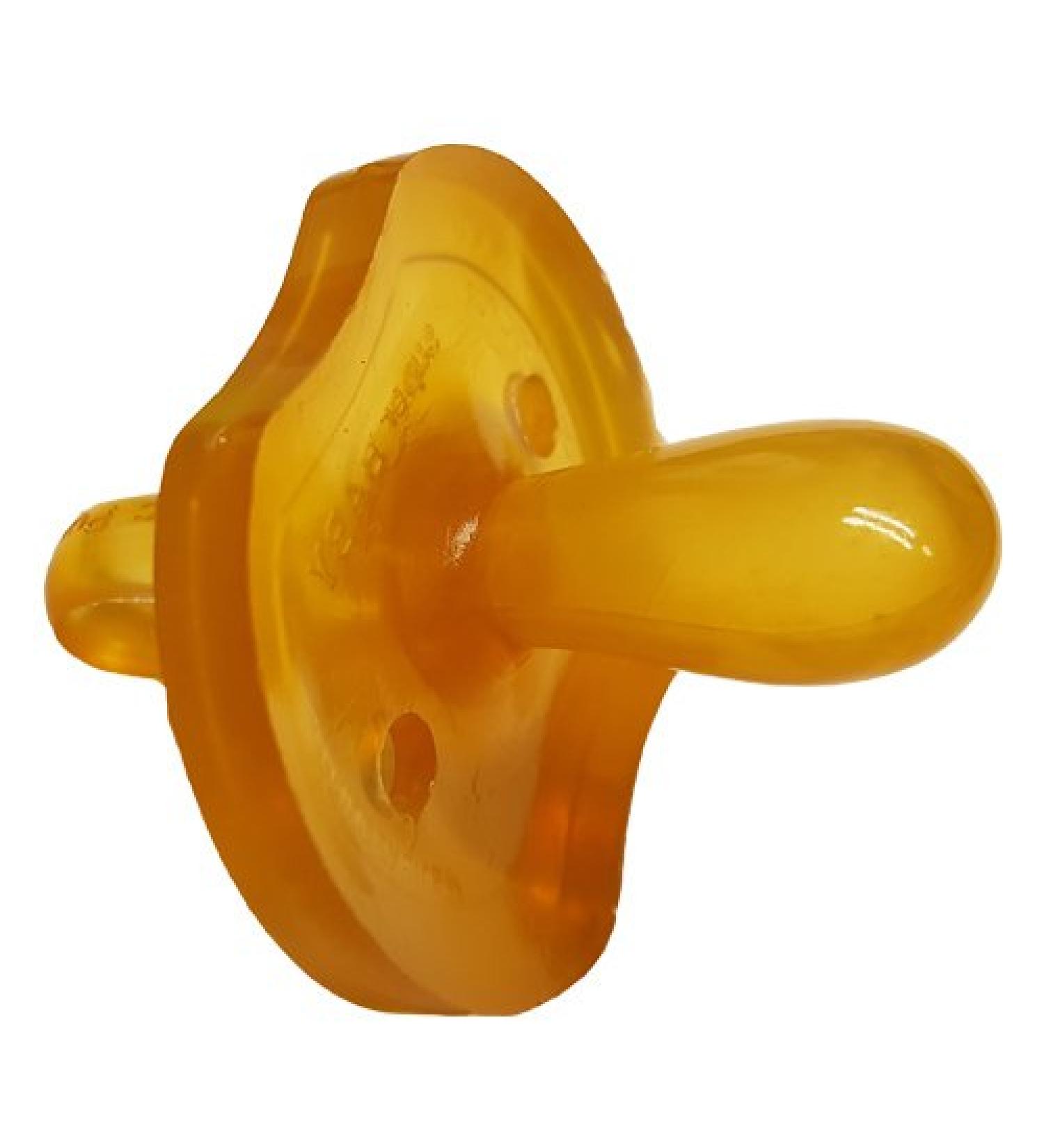 Pacifier teat natural rubber size L teardrop shape from 12 months