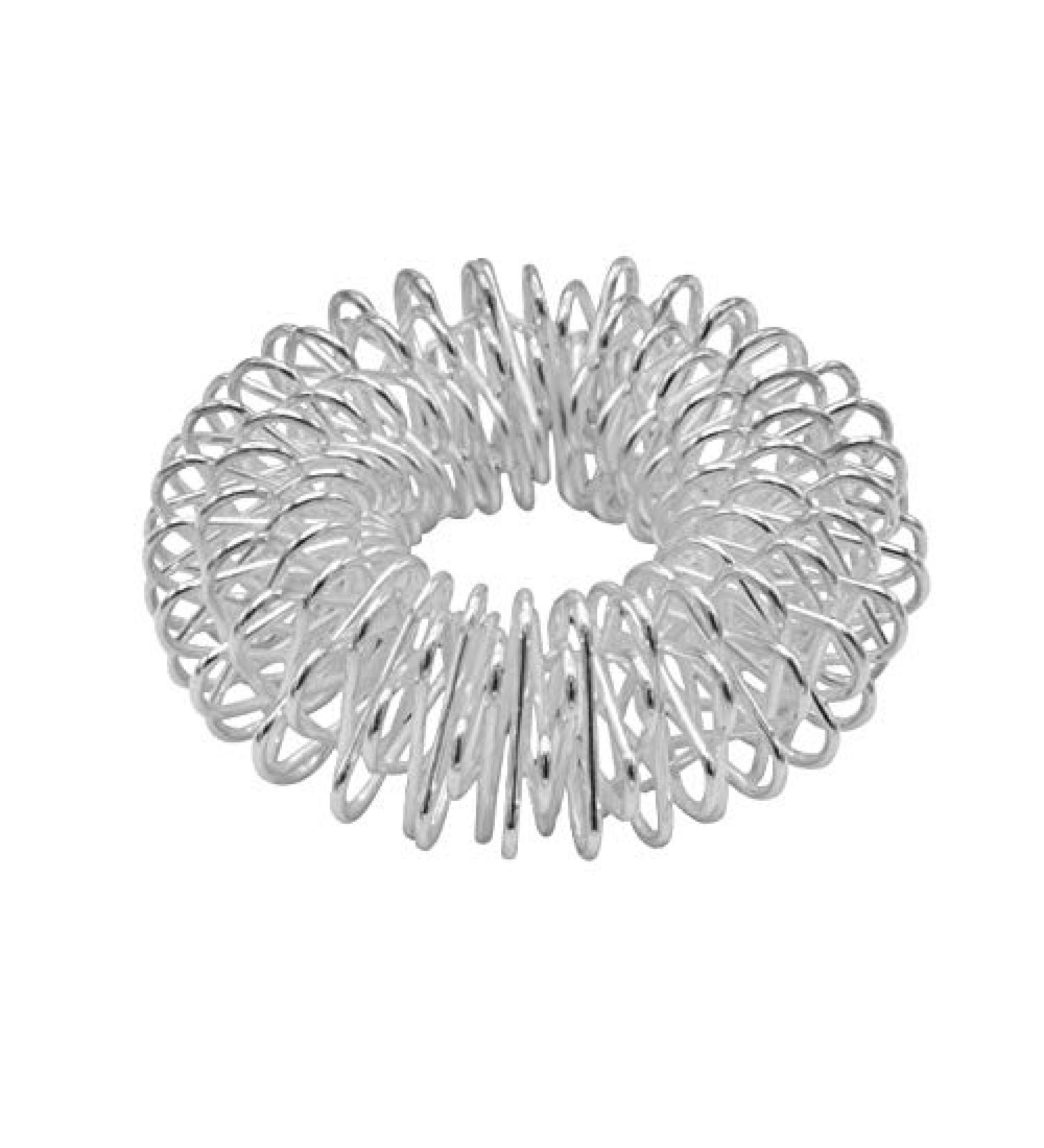 Buy Chi Enterprise Premium Massage Ring - Anti-Stress Acupressure Ring for Anxiety Relief | Silver Large | International Shipping Available - Buy Online on GoSupps.com