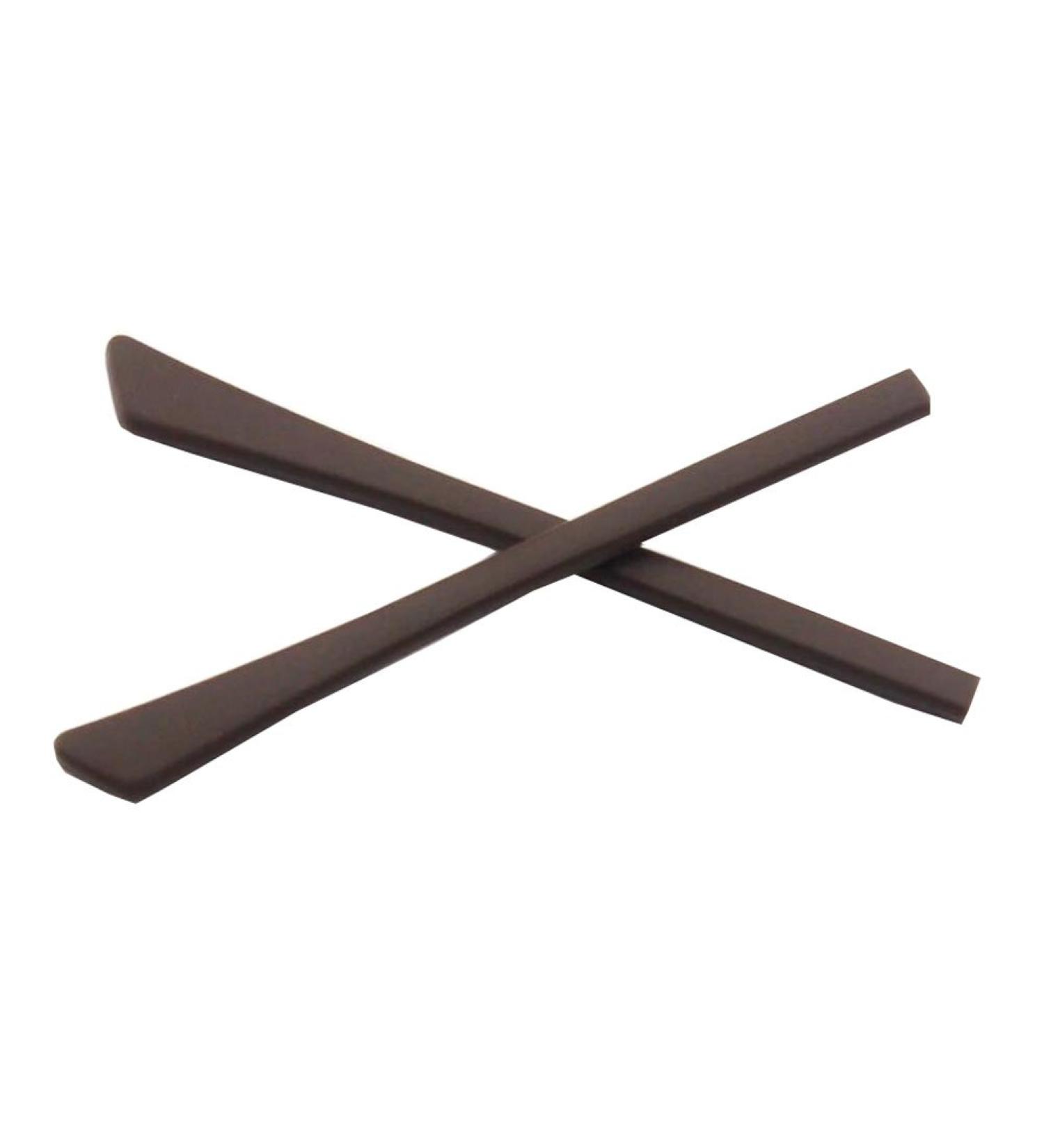 Glasses holder glasses spare bars for glasses brackets non-slip ear hooks 1 pair of brown silicone glasses end pieces ear socks glasses replacement tips for flat thin metal glasses