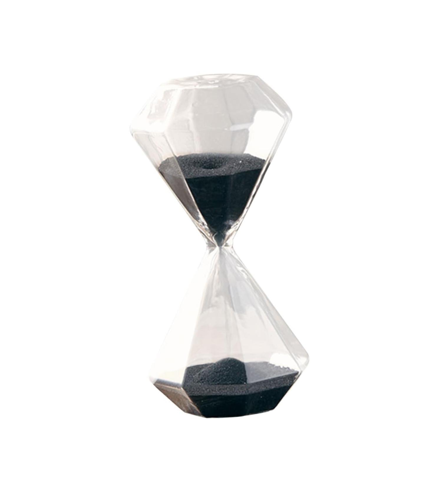 Bestonzon Diamond Sandwatch Hourglass - Elegant 5-Minute Glass Timer & Decorative Kitchen Clock | High Borosilicate Crystal Design - Buy Online on GoSupps.com