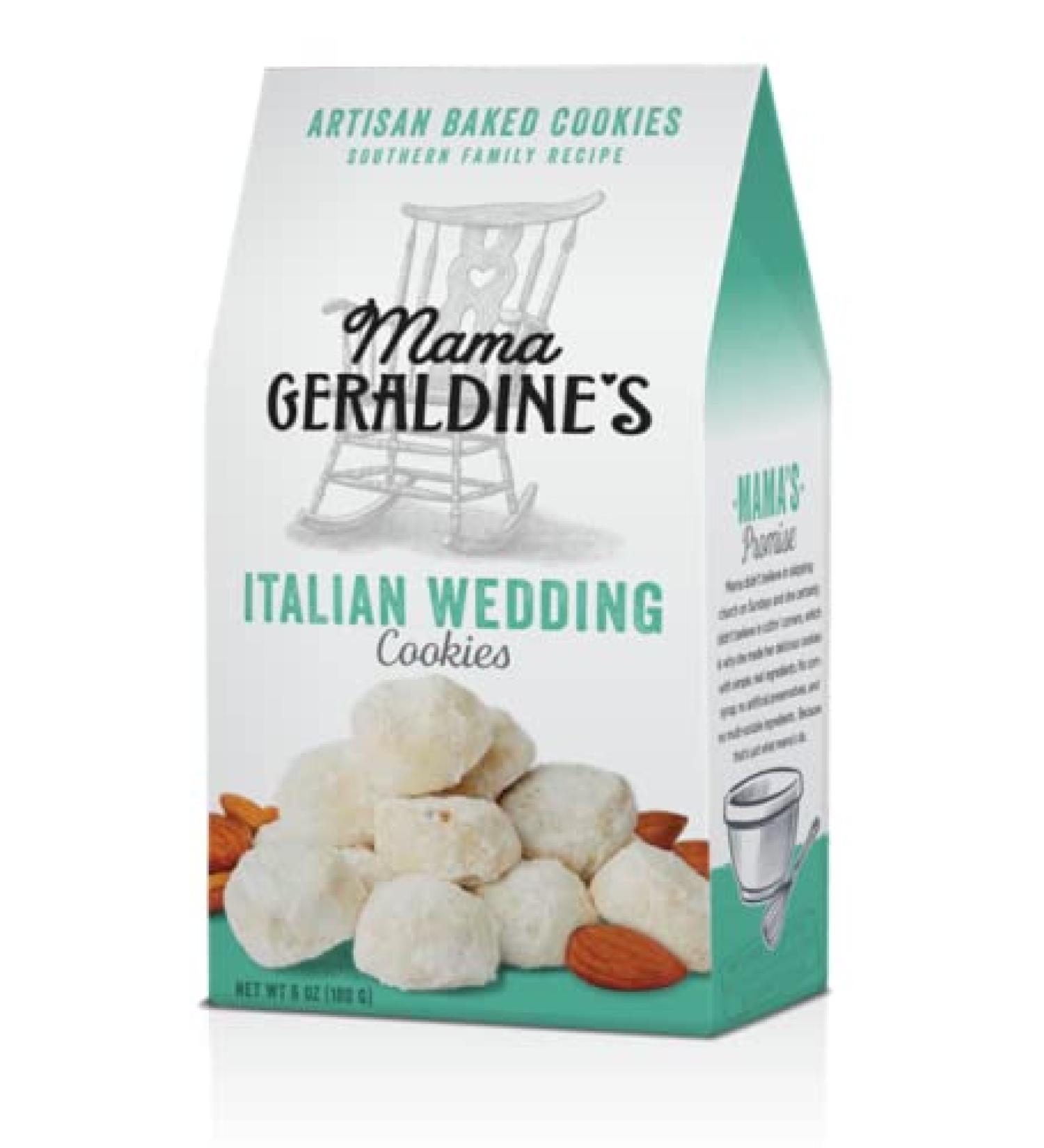 Geraldine's Italian Wedding Cookies - Almonds & Amaretto - 6 oz Box | Authentic Recipe | 1 Pack - Buy Online on GoSupps.com