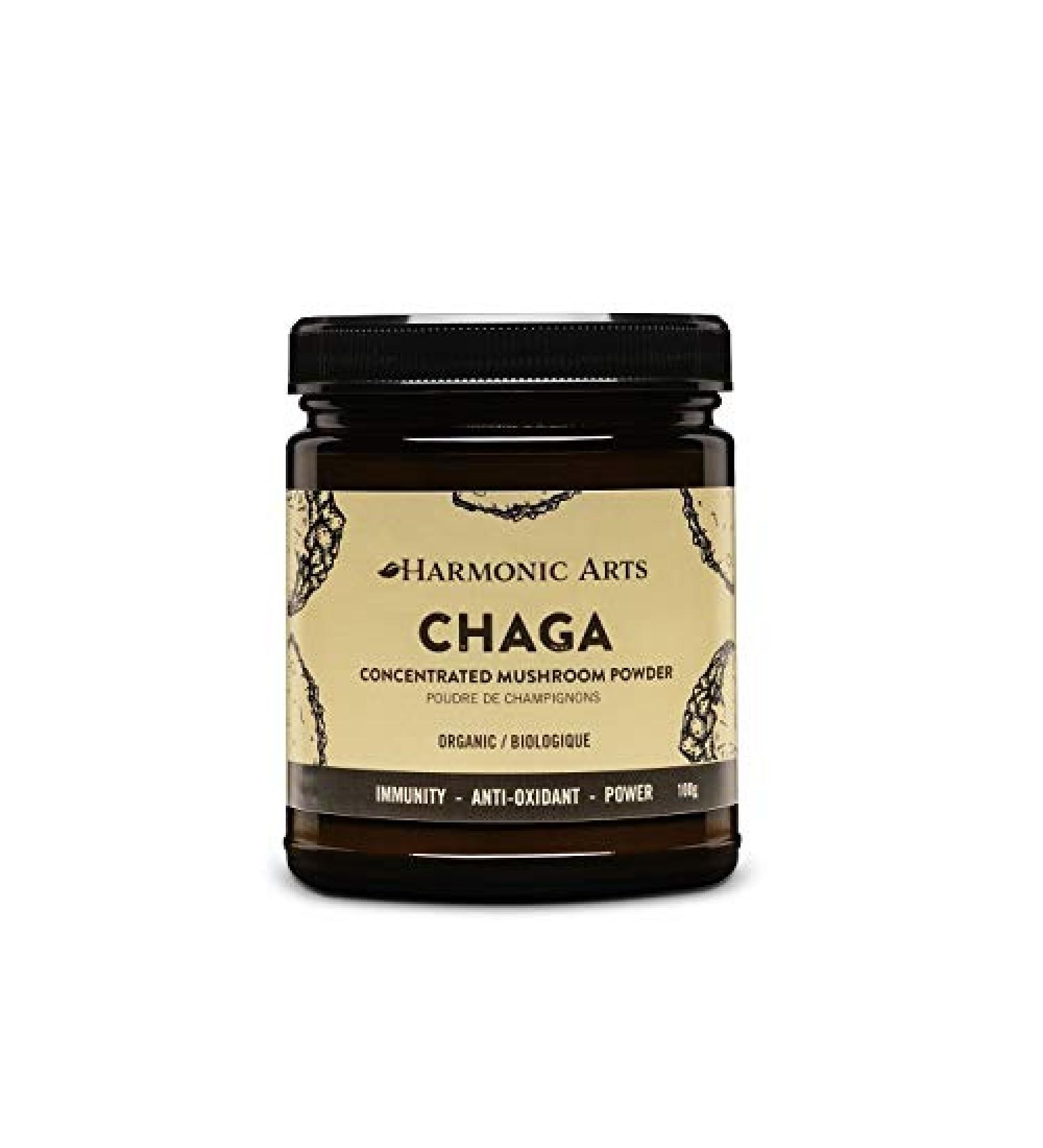 Chaga Dual-Extract Concentrated Mushroom Powder | Source of Fungal Polysaccharides with Immunomodulating Properties | Anti-oxidant Immune Booster Mushroom Powder | Abnormal Tissue Growth (100 Gram) - Buy Online on GoSupps.com