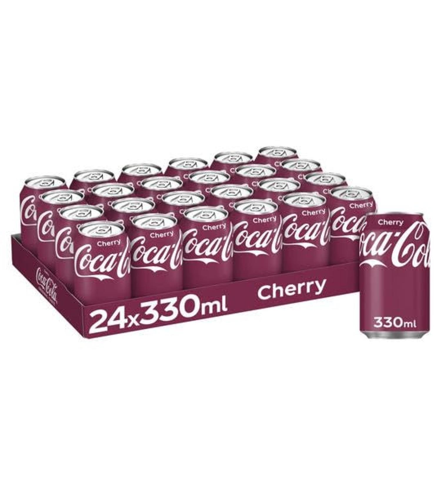 Coca Cola Coke Cherry Cans 330ml (24 Cans x 330ml)