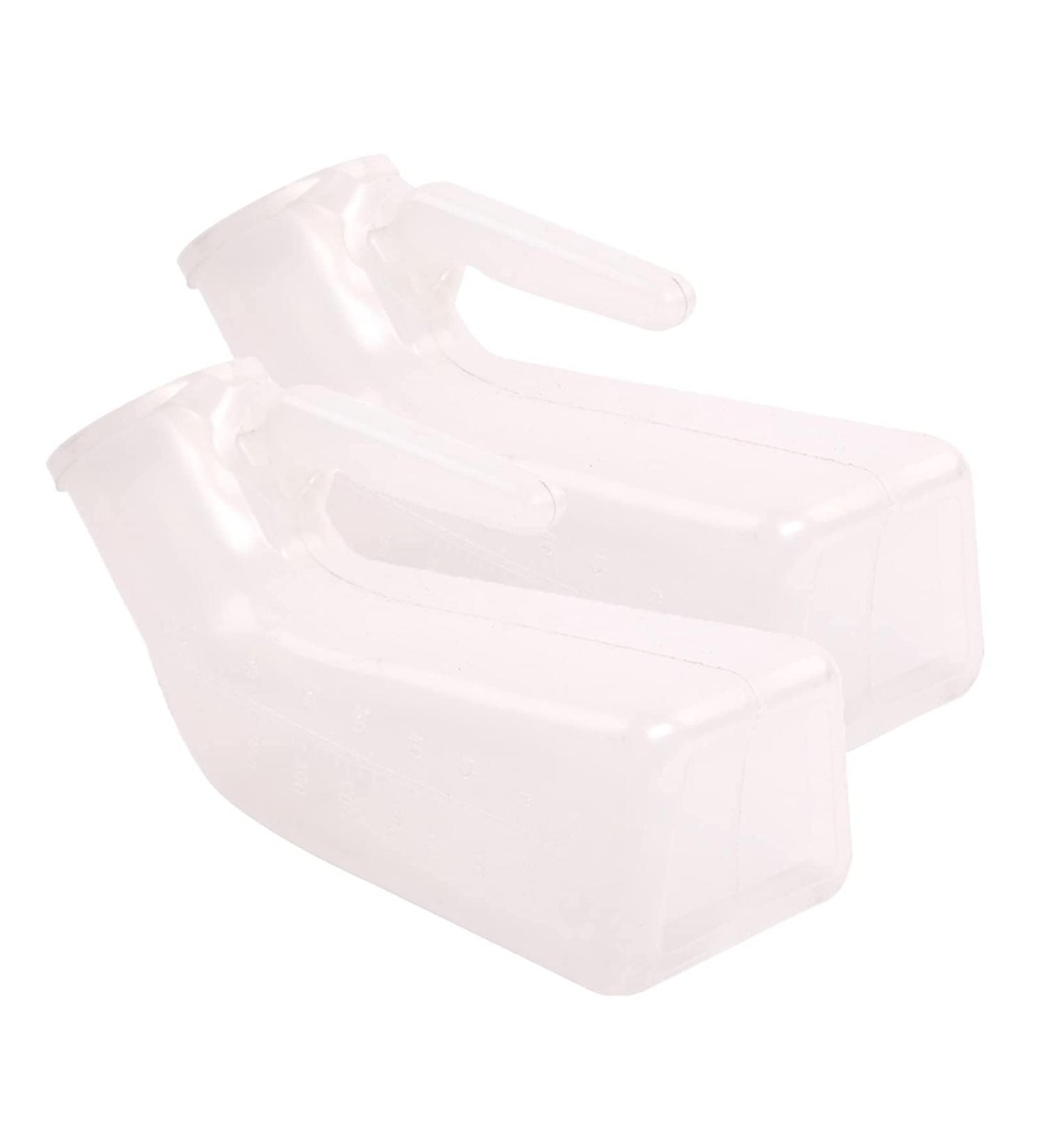 Urinals for Men- 1000ML Reusable Measuring Urine Output Transparent Easy-Grip Handle for Incontinence Elderly Child Anyone Who's Bedridden Car Travel Happy - Buy Online on GoSupps.com