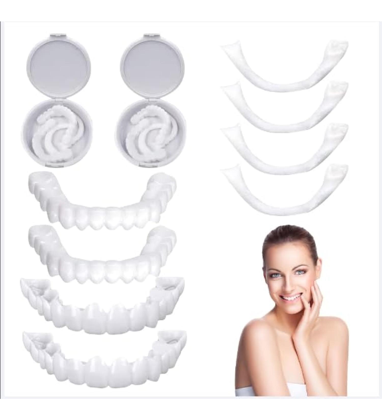 Buy 2 Pairs of Teeth Veneers - Instant Cosmetic Dental Prosthesis for Men & Women | Lighten Your Smile Anywhere Internationally - Buy Online on GoSupps.com