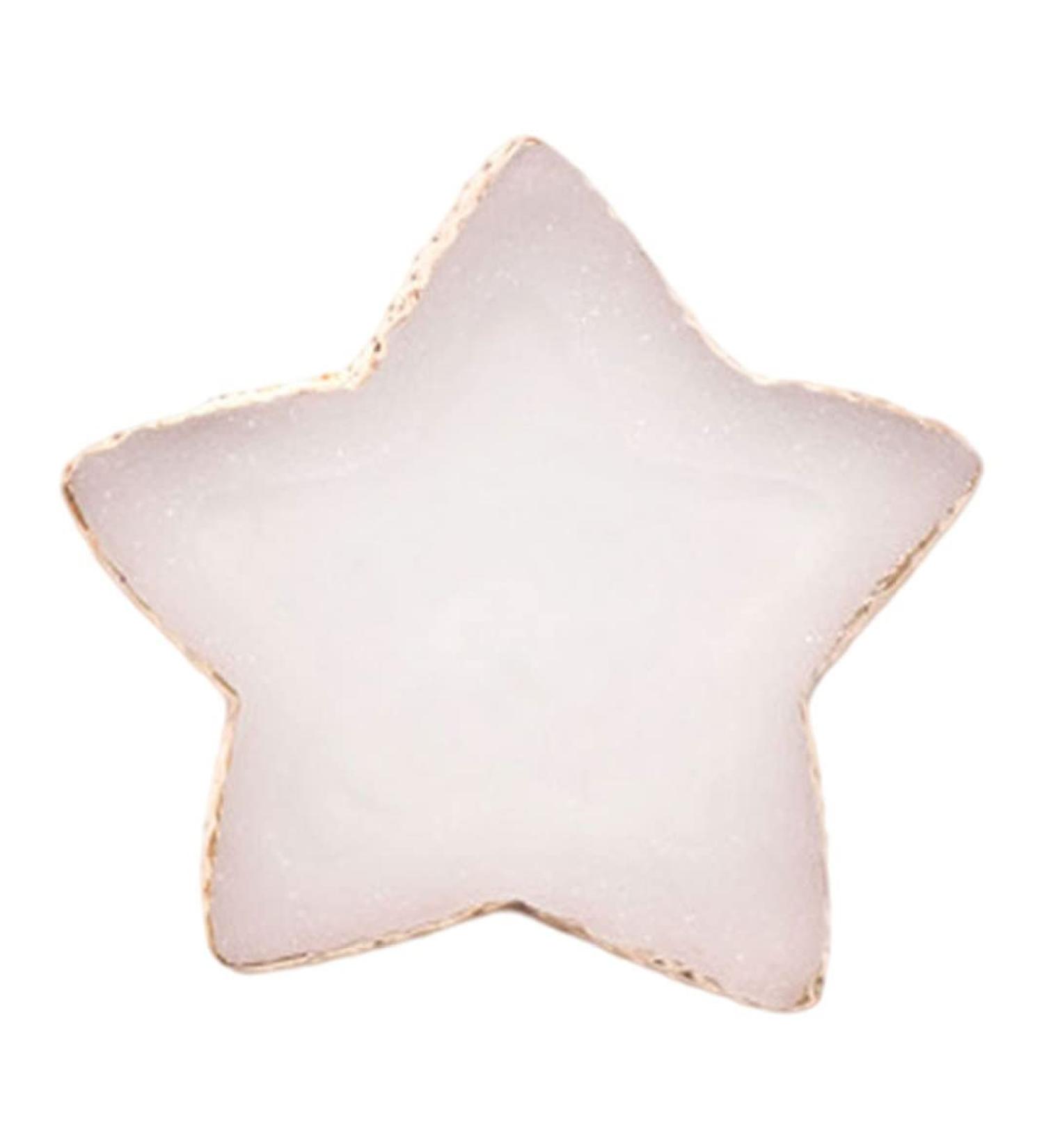 Resin Nail Art Palette Star Shaped Painting Color Mixing Plate Cosmetic Mixing Tools White Brushes - Buy Online on GoSupps.com