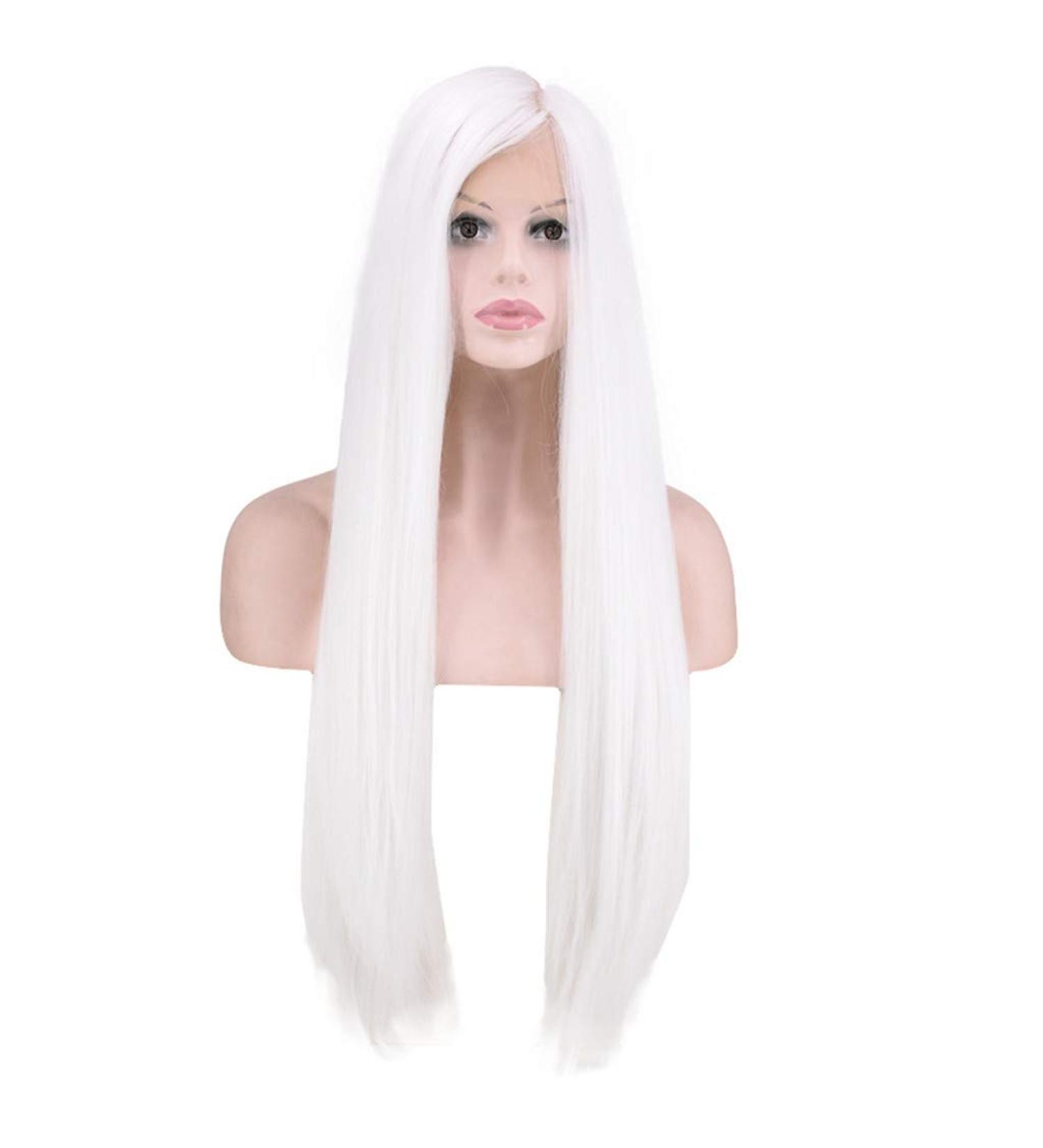 Shop Long White Party Wigs for Women - Curly & Straight Brazilian Styles for 50s 60s 70s 80s - International Shipping Available! - Buy Online on GoSupps.com