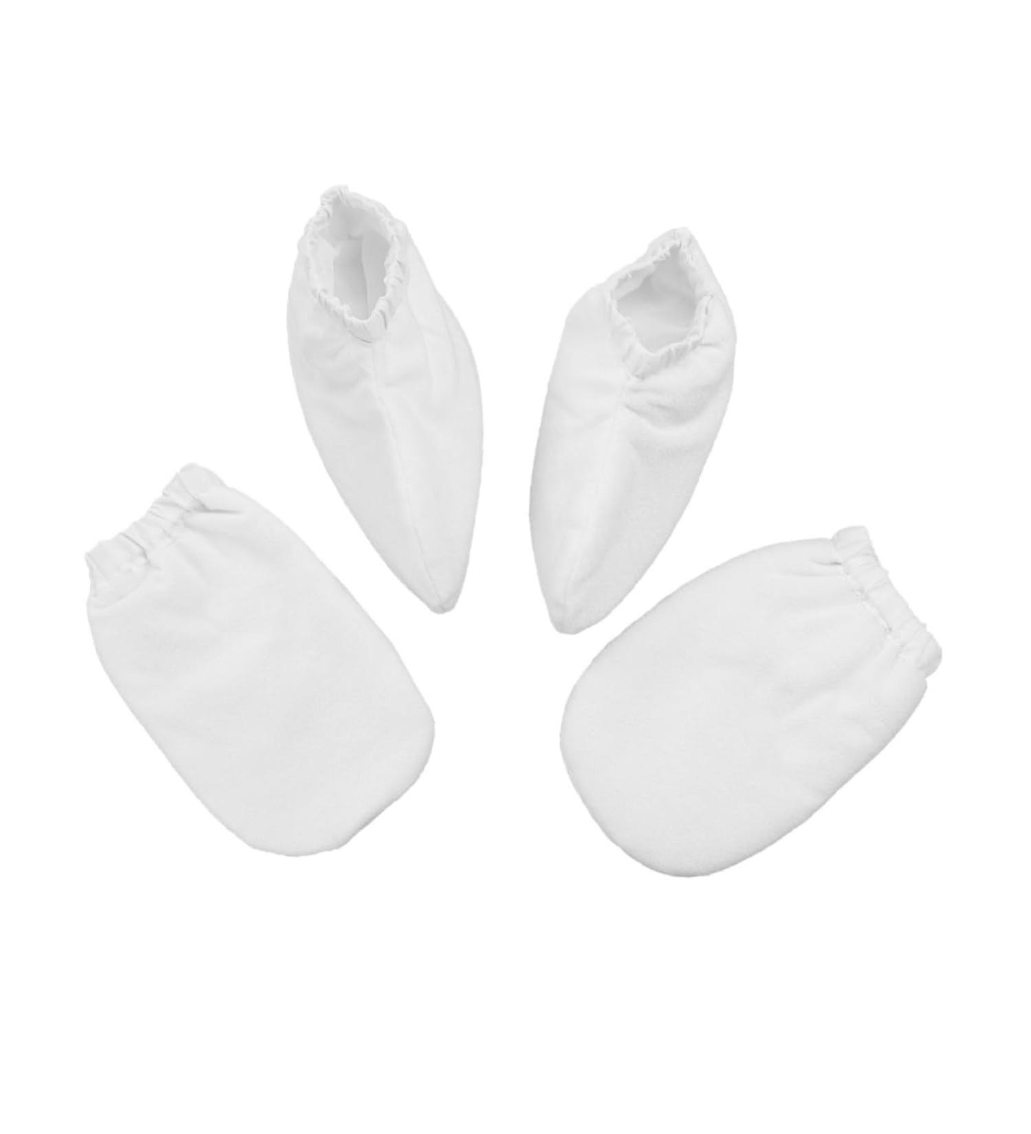 Gatuida 2 Paires Mitaines Isolantes en Paraffine pour Mains et Housse de Bain pour Soins de Chaleur Blancs - Buy Online on GoSupps.com