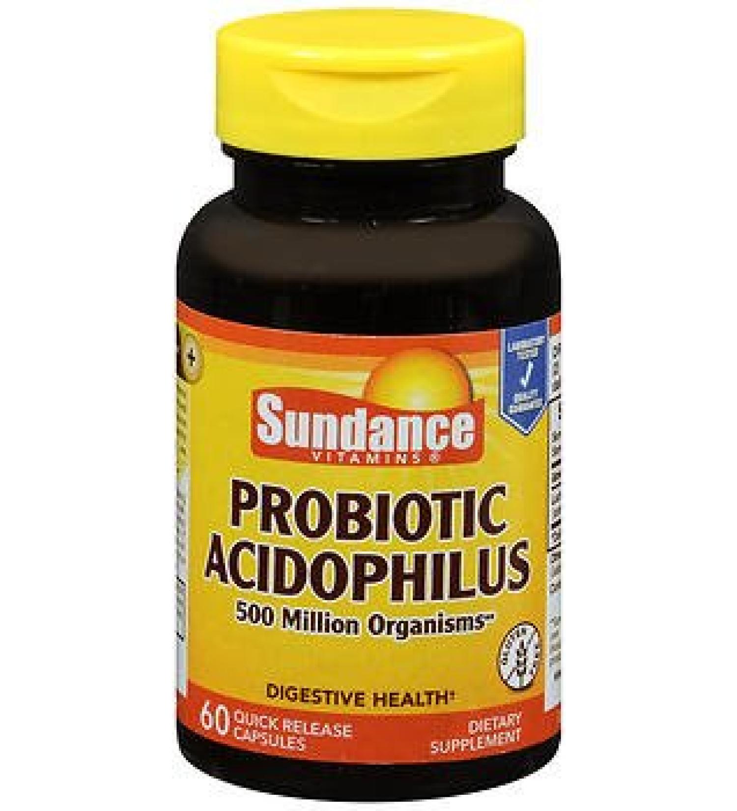 Sundance Probiotic Acidophilus Quick Release - 60 Capsules Pack of 5