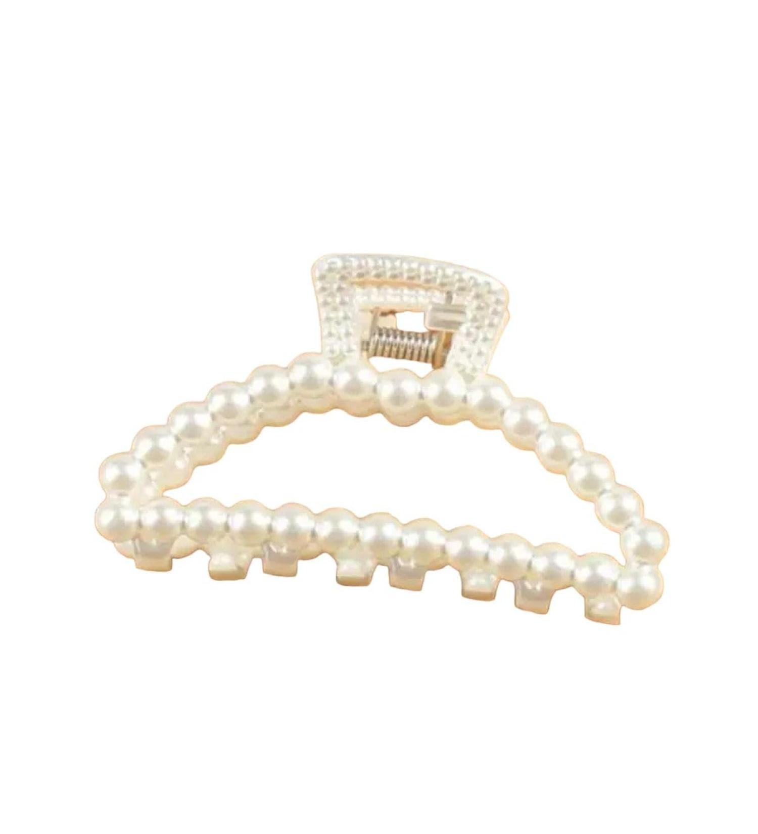 New 2025 Luxury Trendy Big Pearls Acrylic Hair Claw Clips Round Pearl Makeup Hair Styling Barrettes For Women Hair Accessories Jewelry Fashion Accessories Creative Gift - Buy Online on GoSupps.com