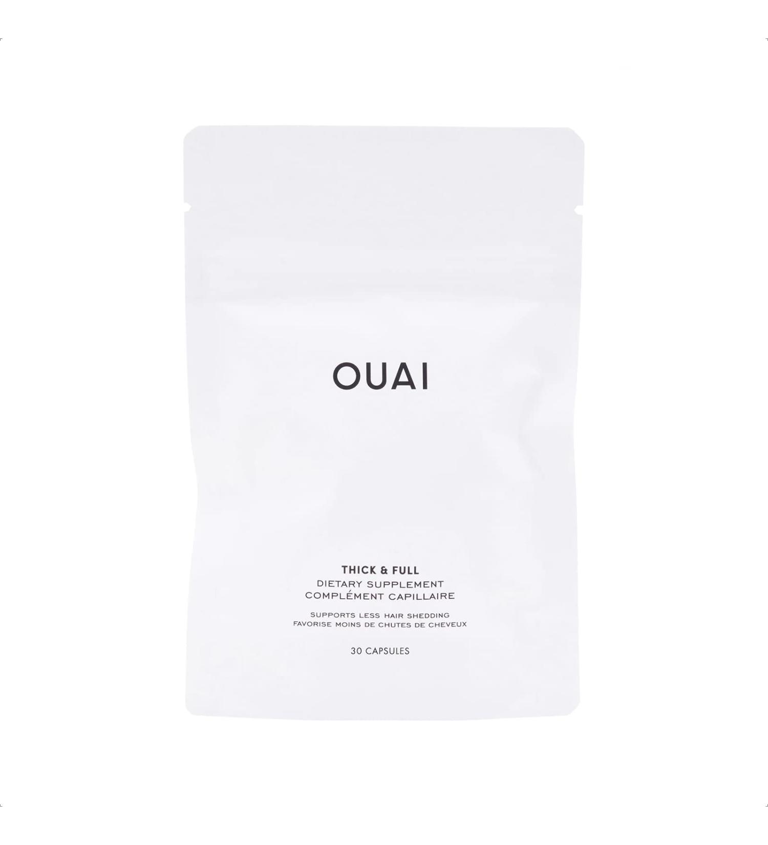 OUAI Hair Supplements for Thinning Hair Refill Pack - 30 Beauty-Boosting Daily Capsules - Buy Online on GoSupps.com