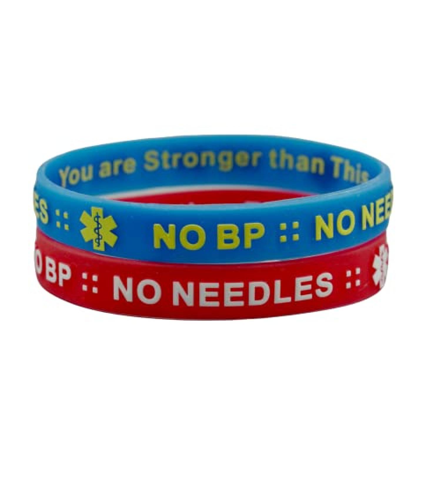 MandMcares Large Size Silicone Bracelets - Dialysis & Lymphedema Arm Alert Wristbands - Buy Online on GoSupps.com