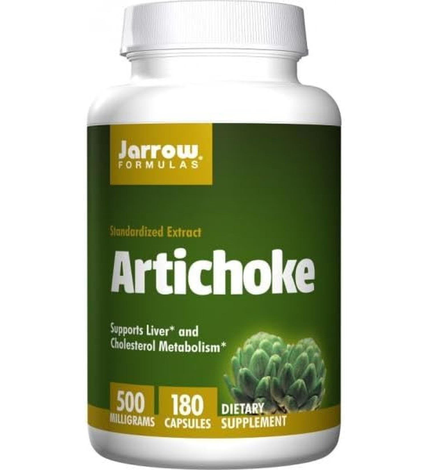 Jarrow Formulas Artichoke 500 mg - 180 Capsules for Digestive Health - Buy Online on GoSupps.com