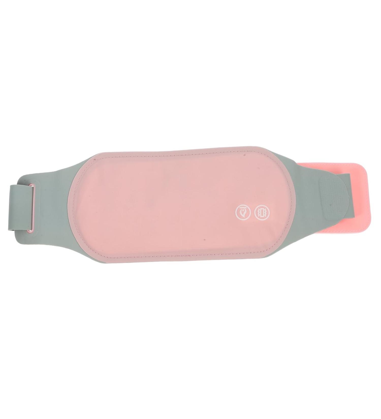 Heated Waist Belt for Menstrual Cramps | Warm Lumbar & Uterus Support | Cordless Heating Pad for Women - Pink - Buy Online on GoSupps.com