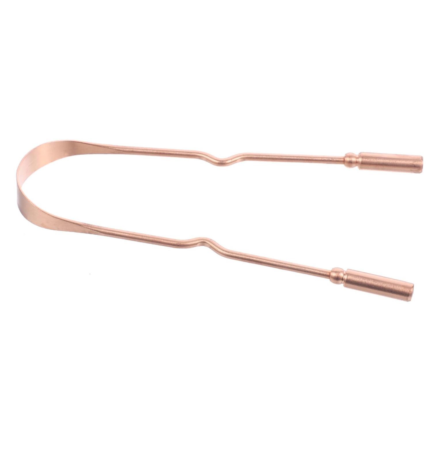 Pure Copper Oral Scraper | Effective Mouth Cleaning Tool for Oral Hygiene - Buy Online on GoSupps.com