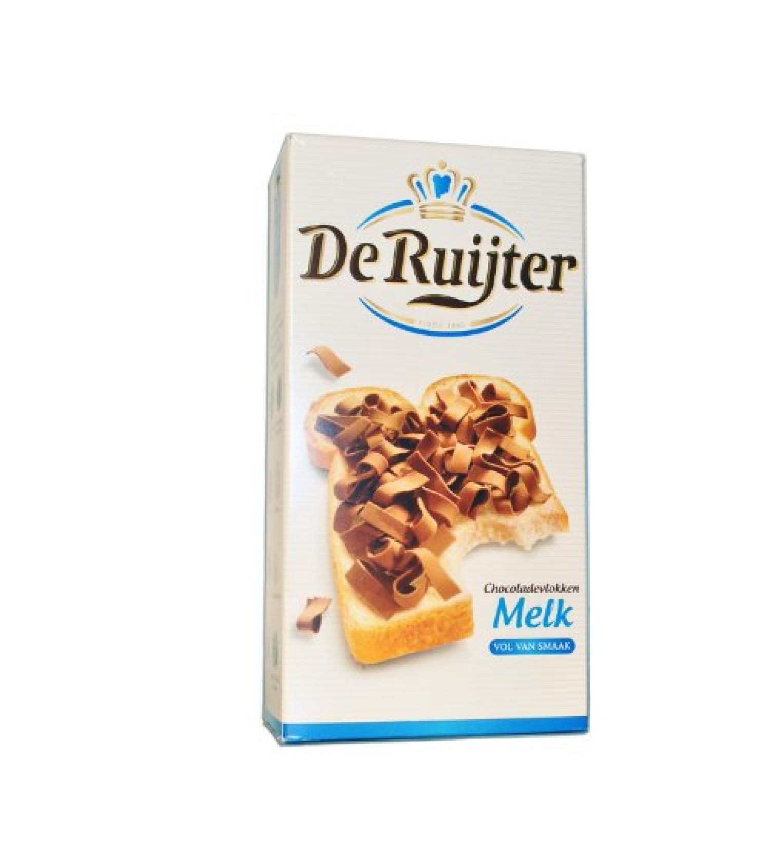  De Ruijter De Ruijter Milk Chocolate Flakes 300g Pack of 14 - Buy Online on GoSupps.com