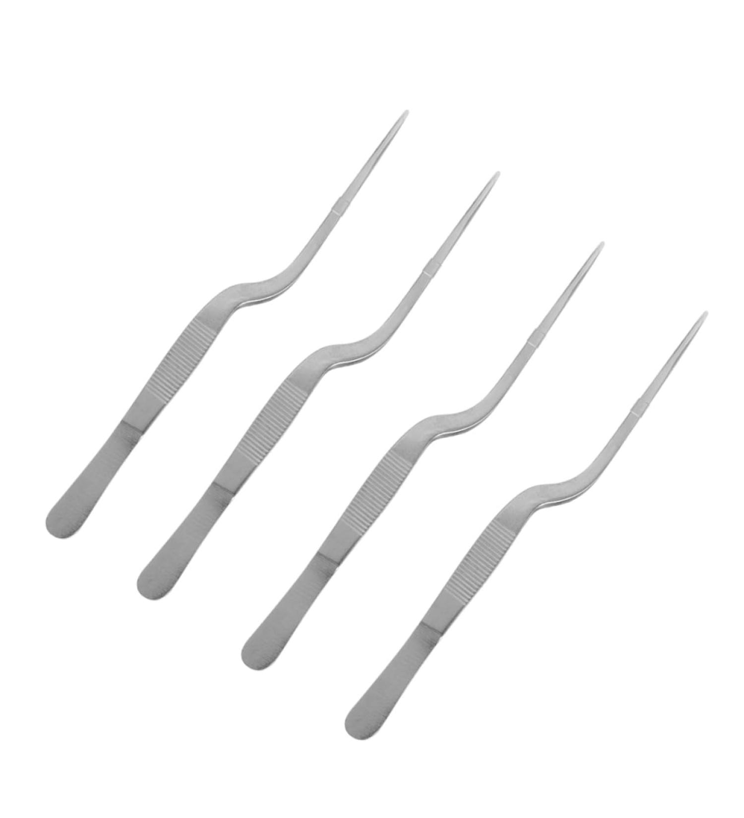 FOMIYES 8 Pcs Stainless Steel Tweezers Ear Cleaning Tools Plant Tools Ceramic Tweezers Cleaning Tools for Ear Cure Ear Tools Earwax Cleaning Tweezers Stainless Steel Ear Tools Silver 16X1.5X1.3CMx2pcs - Buy Online on GoSupps.com