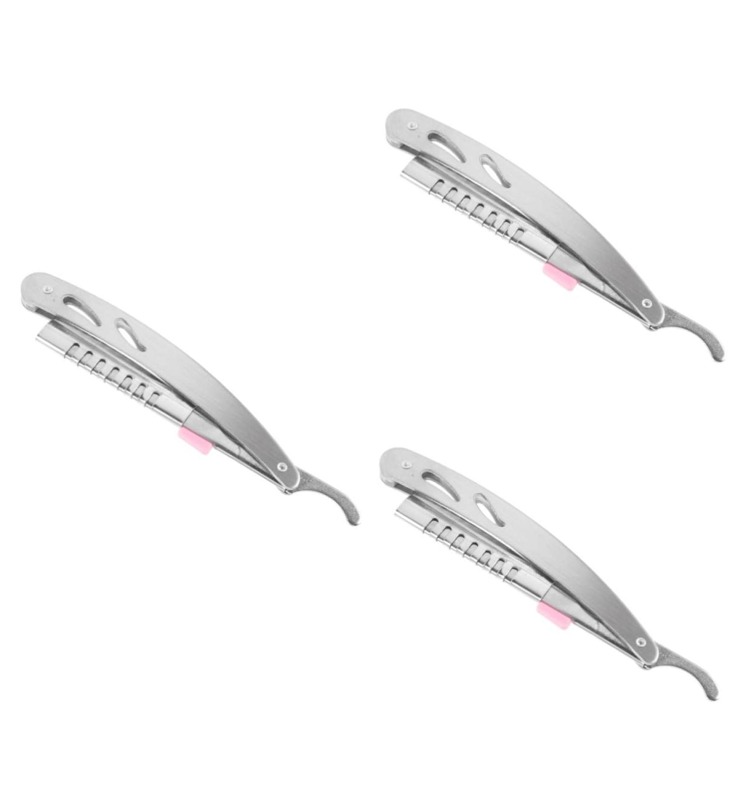 Angoily 3-in-1 Razor Set: Interchangeable Blade Spatula for Eyebrow Shaping & Hairdressing - Manual Styler for Precision Grooming - Buy Online on GoSupps.com