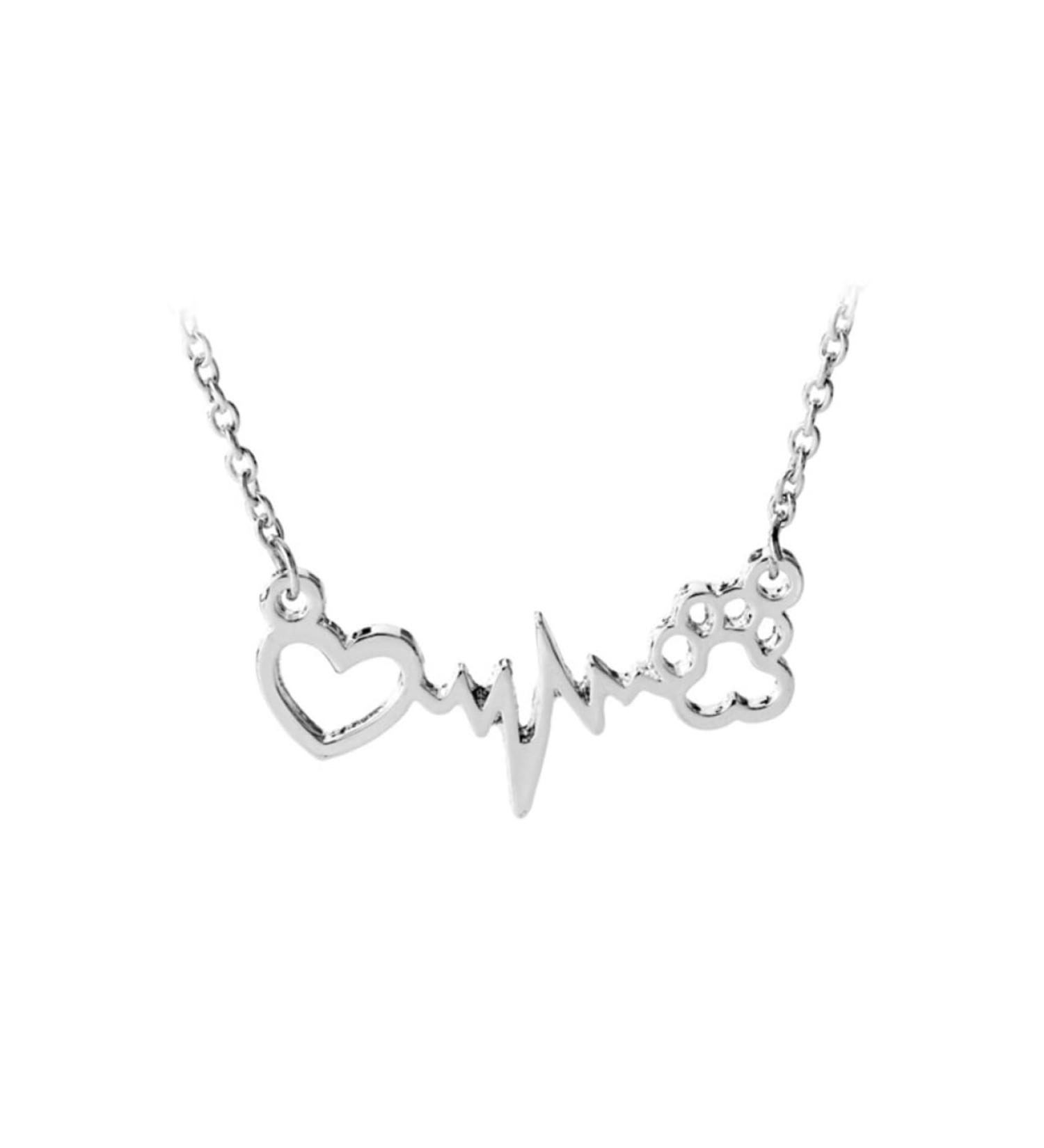 CALLARON Couples Necklace Necklaces Stainless Steel Necklace for Women Heart Necklace Pendant Lovers Friendship The Dog - Buy Online on GoSupps.com