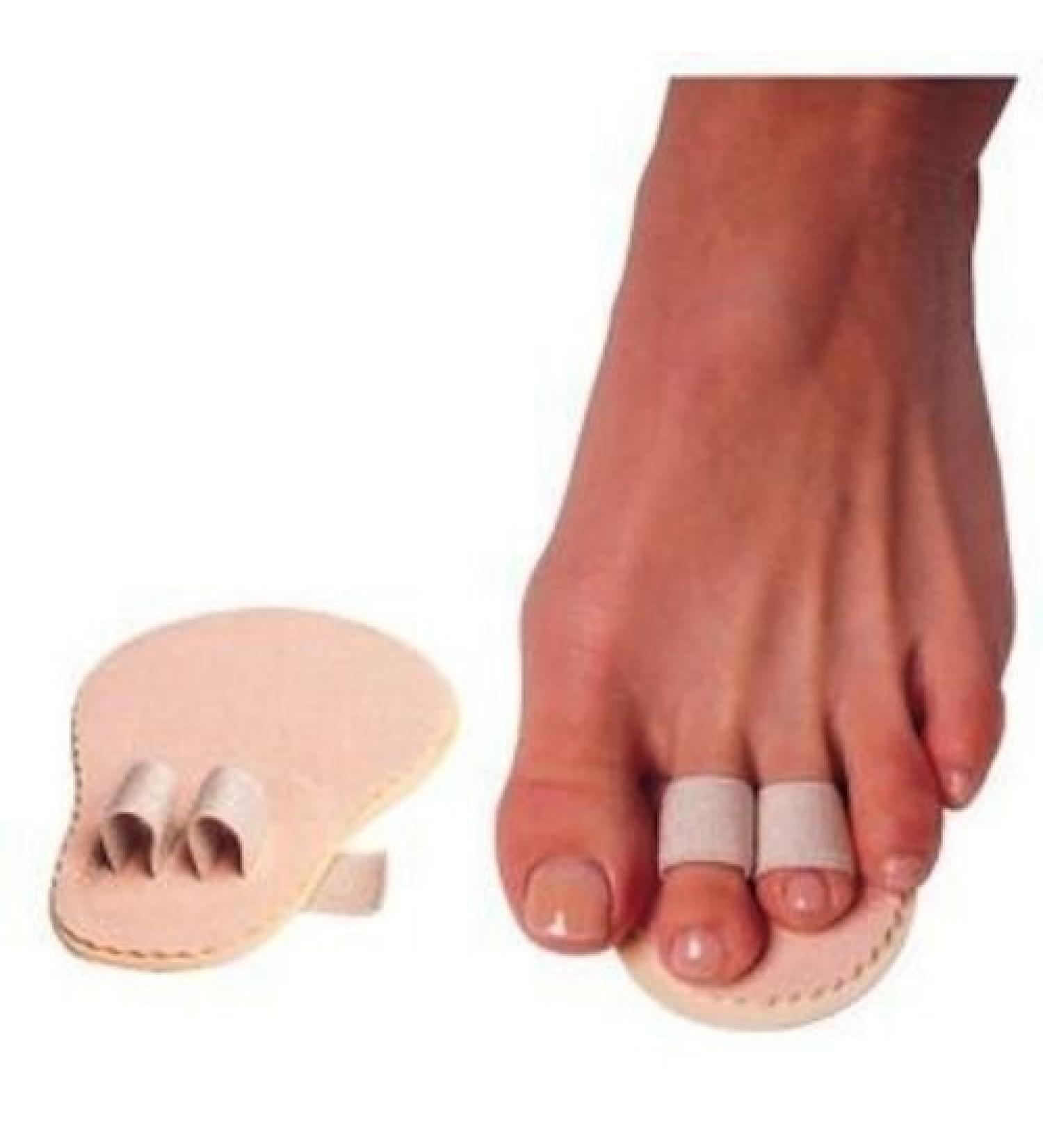 NEW PEDIFIX DOUBLE TOE STRAIGHTENER BUDIN SPLINT 1 PIECE HAMMER TOE CORRECTOR