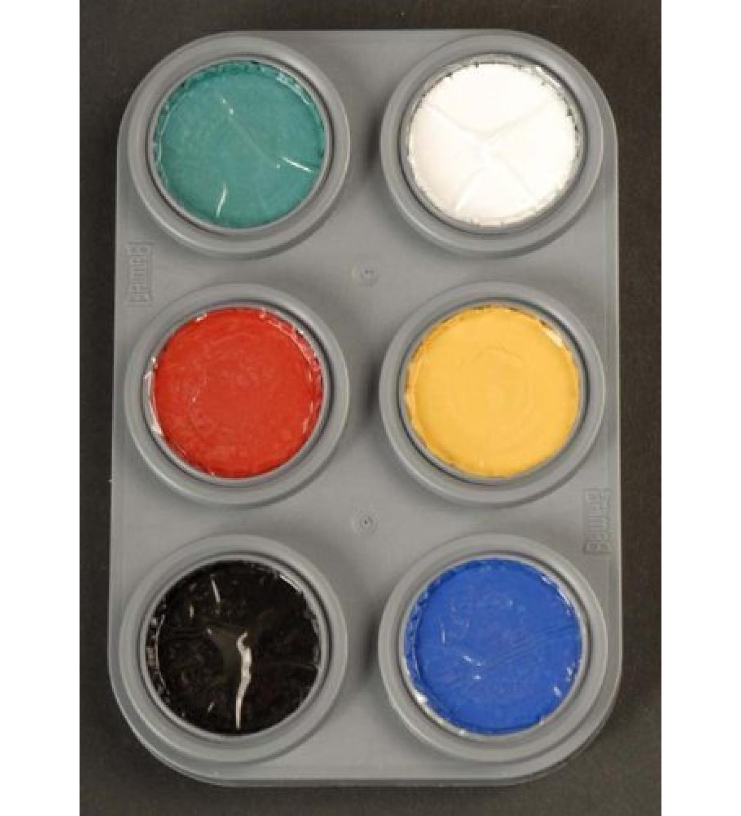 Grimas Water 6 Colour Face Painting Palette A by Grimas