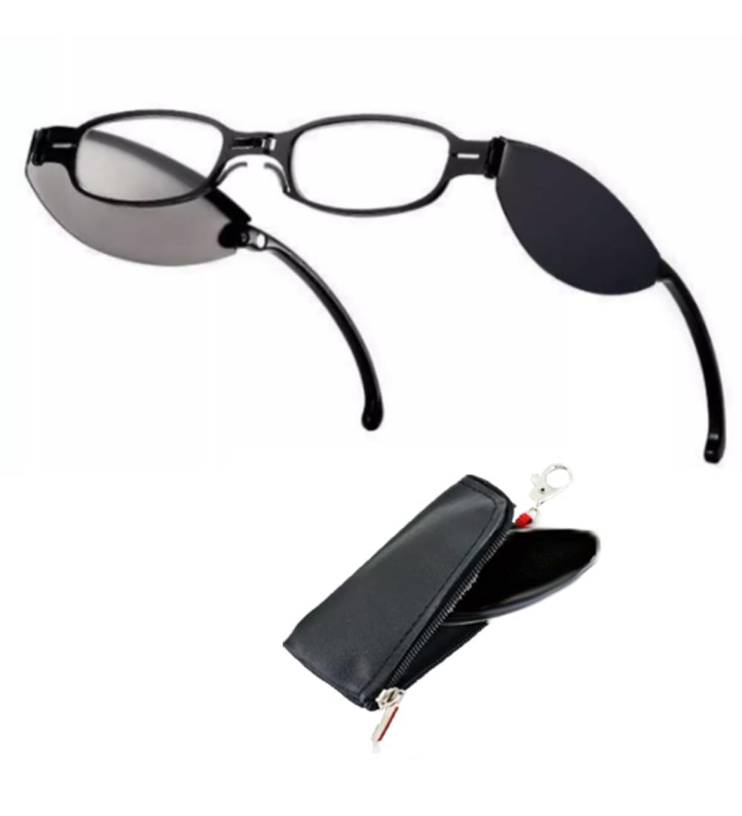 Buy NILZA Mini Reading Glasses - Slim Pocket Readers Folding Computer Glasses Compact Eyeglasses with Keychain - 2.5 +2.0 Black | International Shipping Available - Buy Online on GoSupps.com