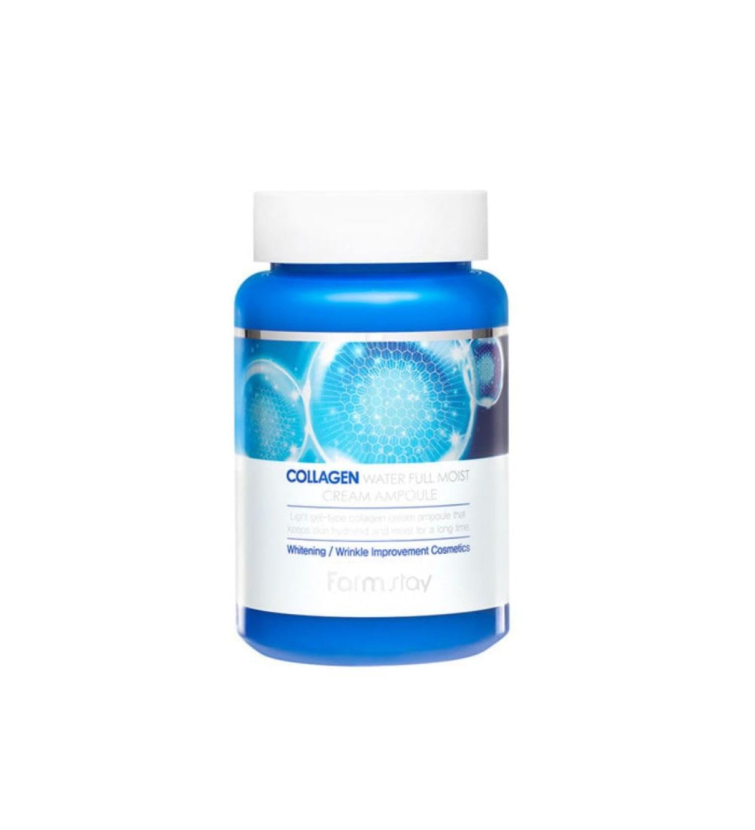 FARMSTAY Collagen Water Full Moist Cream Ampoule cr me anti- ge cr me anti- ge cr me anti- ge cr me - Buy Online on GoSupps.com