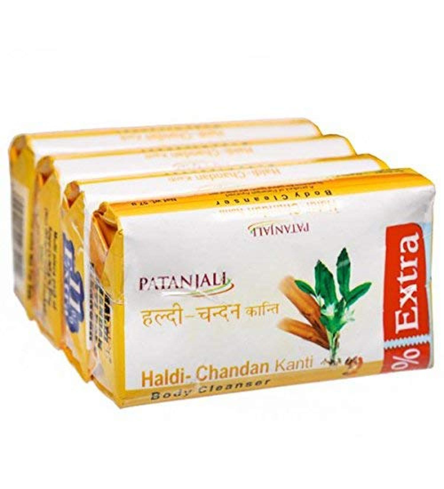 patanjali haldi chandan body cleanser 100g (pack of 4)