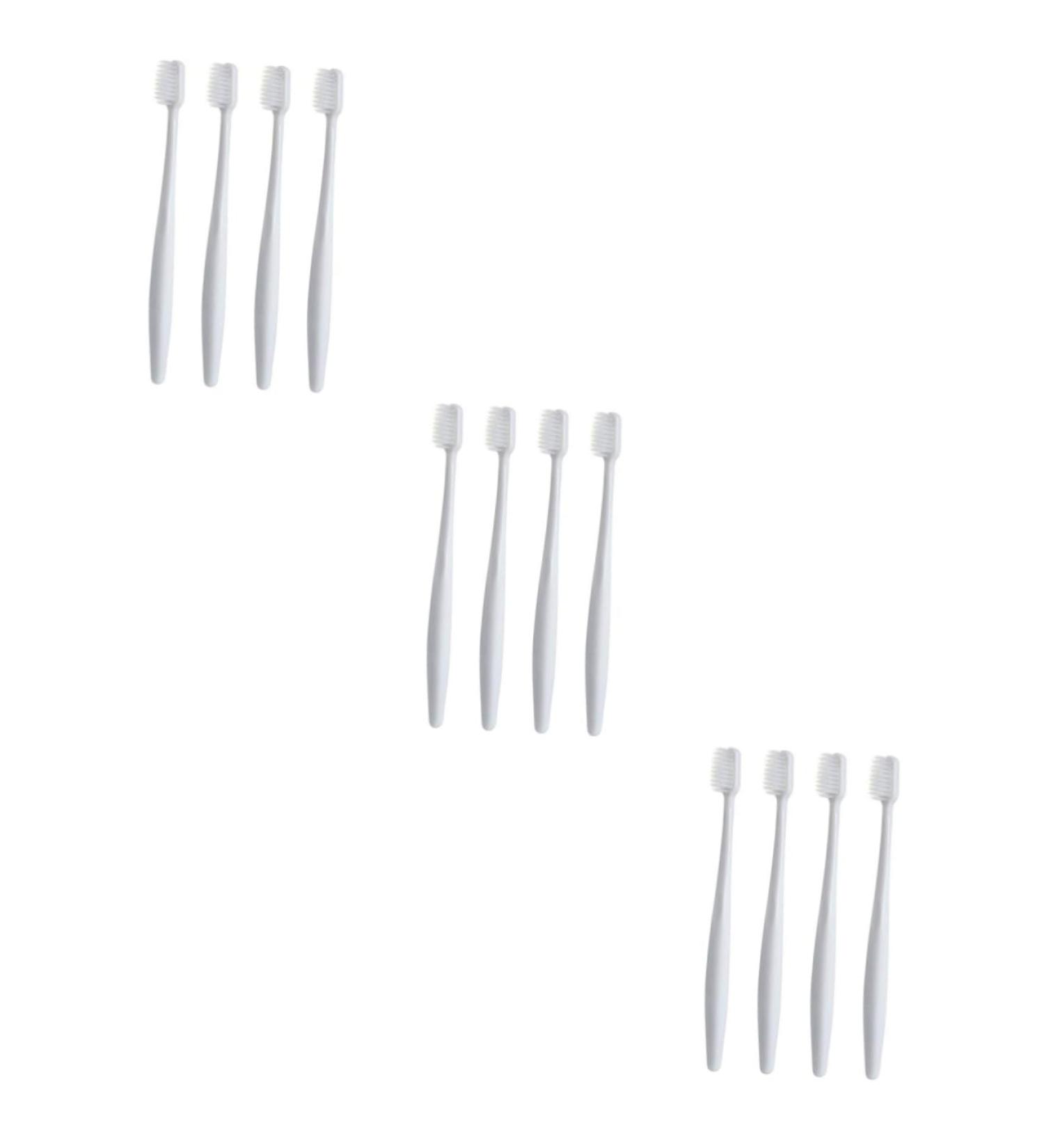 Healvian 12 PC Ergonomic Toothbrush Set for Adults - Soft Bristle Toothbrushes for Women Denture Care and Gum Health - Manual Toothbrushes Against Bleeding Gums - Buy Online on GoSupps.com