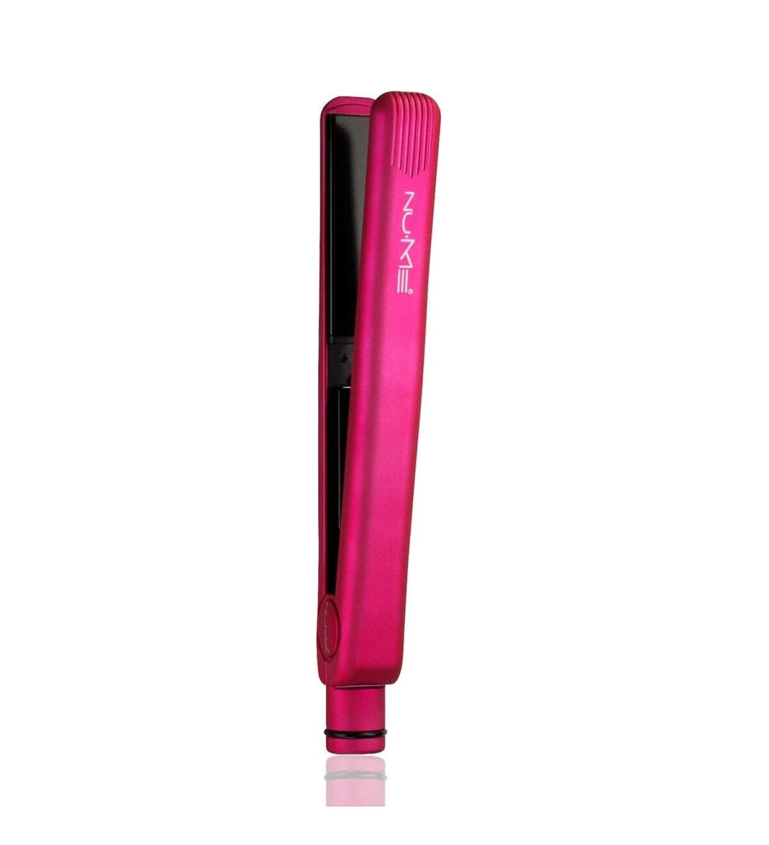 NuMe Fashionista Hair Straightener - Tourmaline Ceramic Flat Iron with Smart Memory & Auto Shut Off - Professional Salon Styling in Purple - Buy Online on GoSupps.com