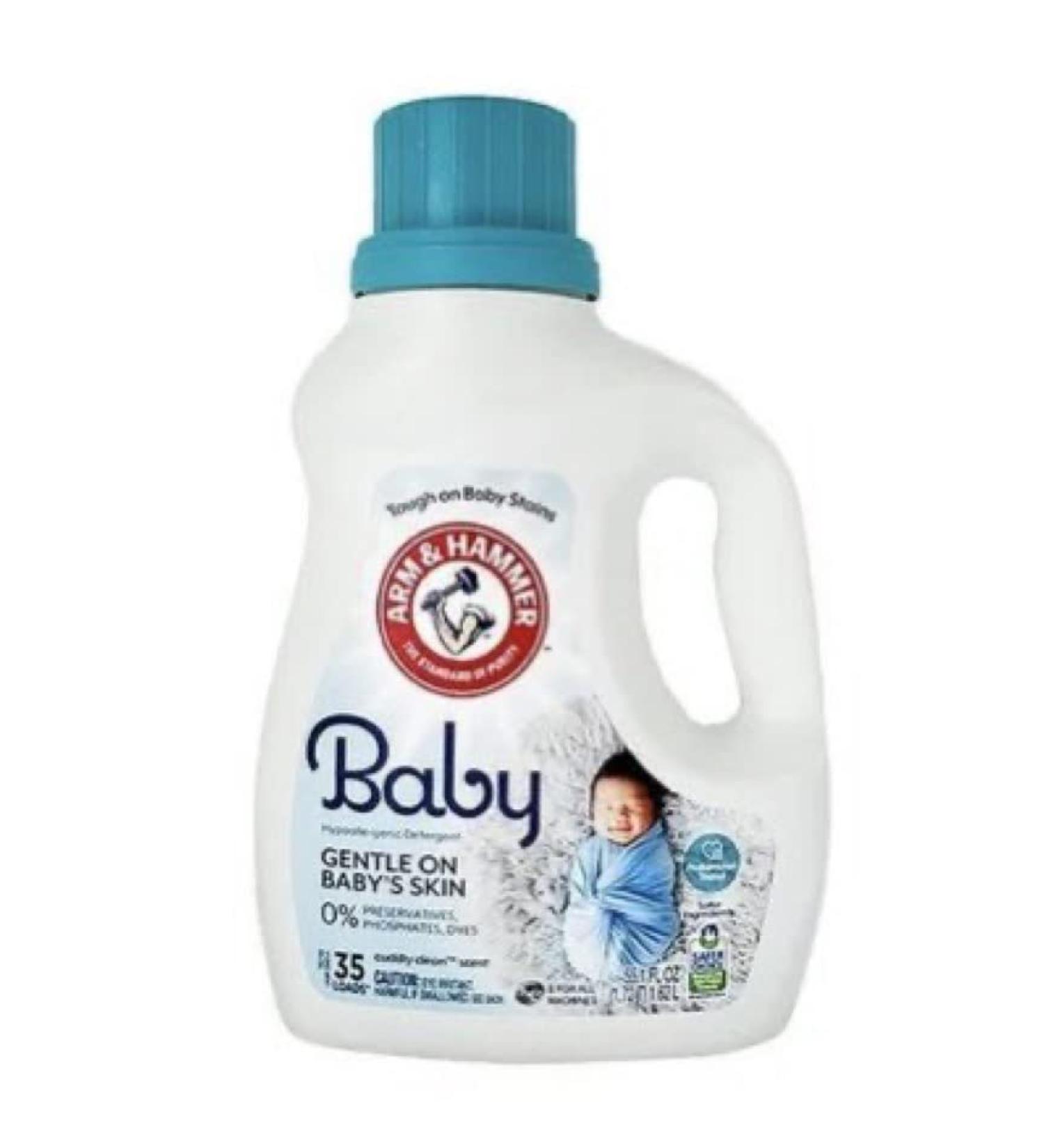 Arm & Hammer Hypoallergenic Baby Laundry Detergent - 35 Loads, 55.1 FL OZ - Buy Online on GoSupps.com