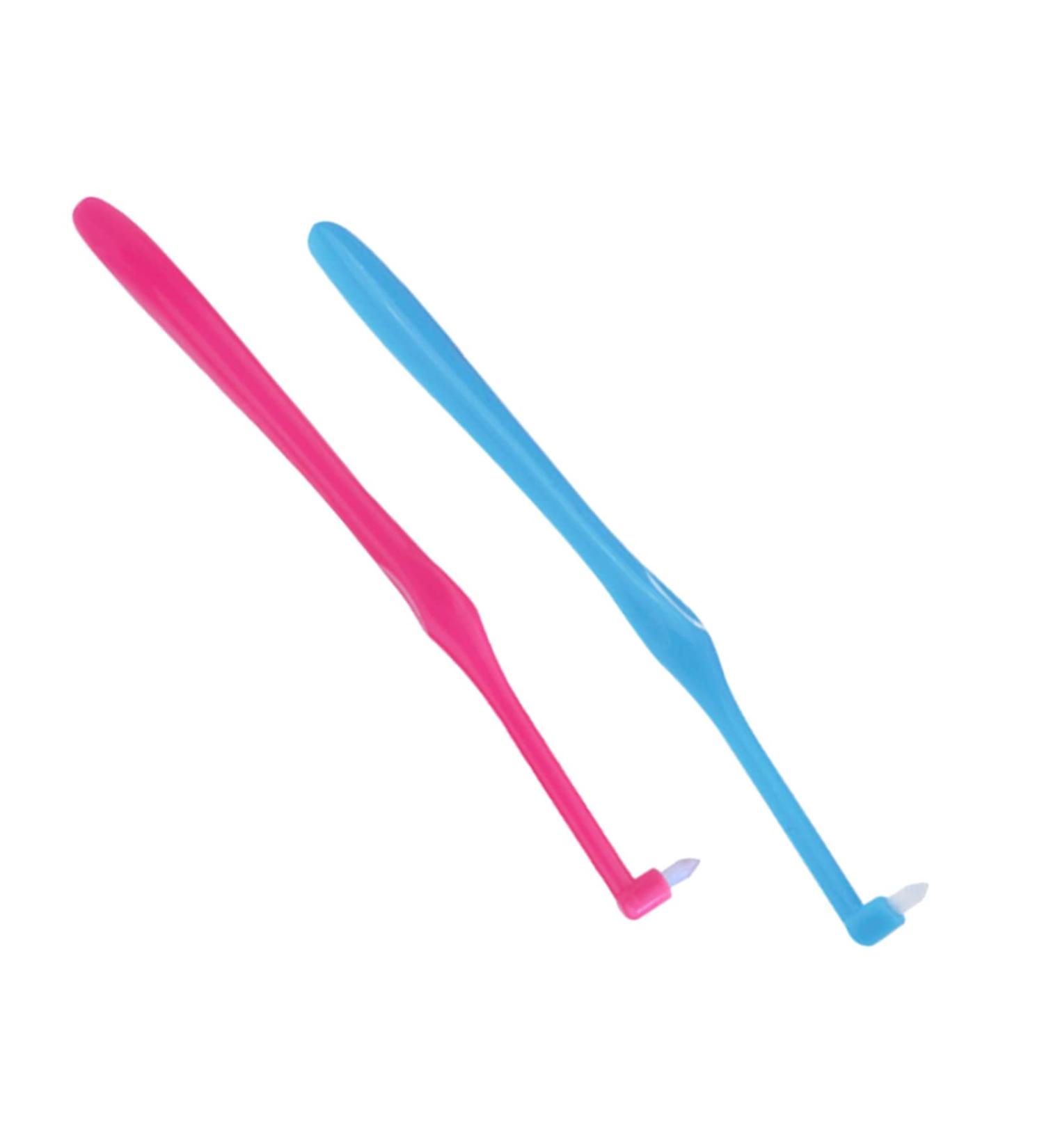 Buy Tufted Interspace Toothbrushes - 2 Pcs Soft Plastic Handle for Orthodontic Care & Detail Cleaning | Extra Clean & Compact - Buy Online on GoSupps.com