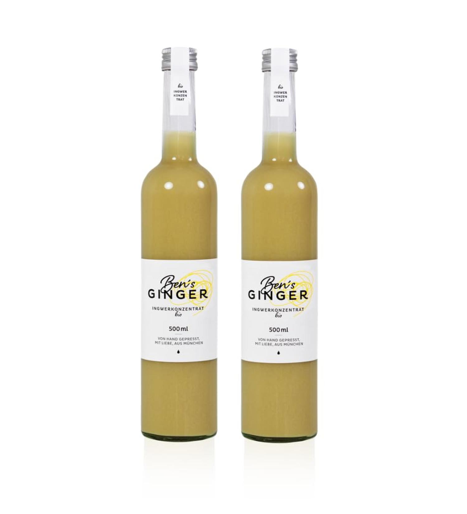 Ben's Ginger Ginger Concentrate "Ben's Ginger" from Bavaria (500 ml) - Organic (2)