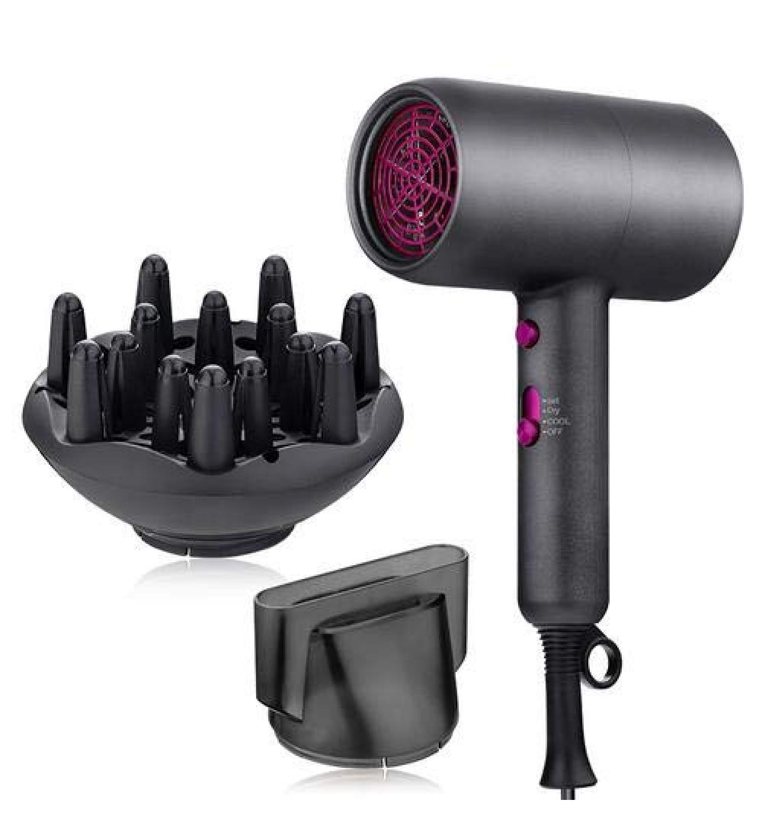 Professional ionic Hair dryer Overheat automatic power off with curl styling hood Hot and Cold wind very light weight - Buy Online on GoSupps.com
