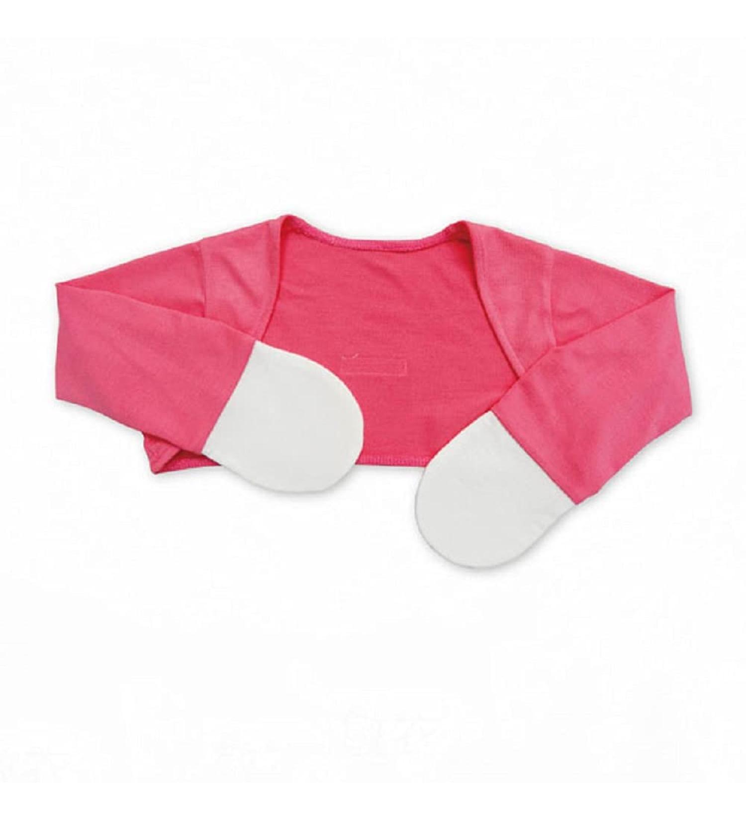 Edenswear Zinc-Infused Mitten Sleeves for Kids with Eczema (24 Months Red Fuchsia)