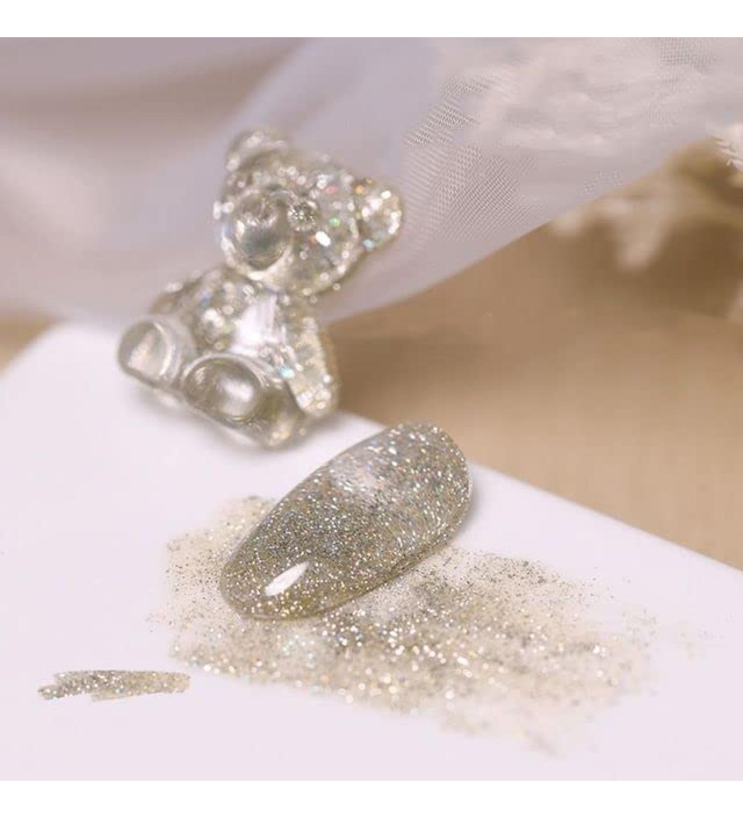 15ml UV Varnish Lacquer Soak Off Gel Nail Art Gel Nail Polish Gel Phototherapy Glue Broken Diamond Glitter Gel - (Color: 7) - Buy Online on GoSupps.com