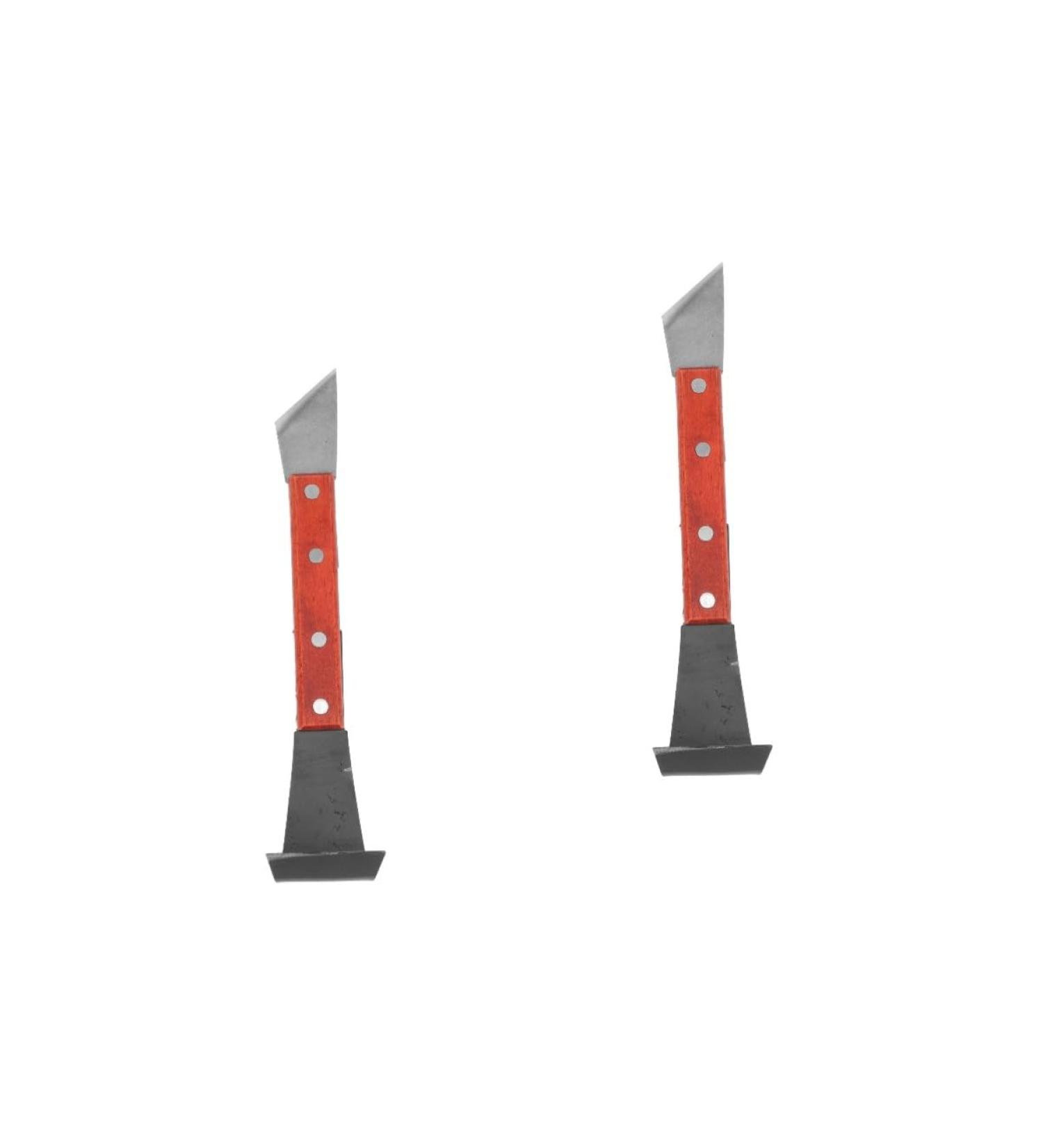 Happyyami 2-Pack Fruit Tree Bark Scrapers | Stainless Steel Razor Potato Peeler & Peach Tree Cutter | Essential Garden Tools for Efficient Bark Removal - Buy Online on GoSupps.com