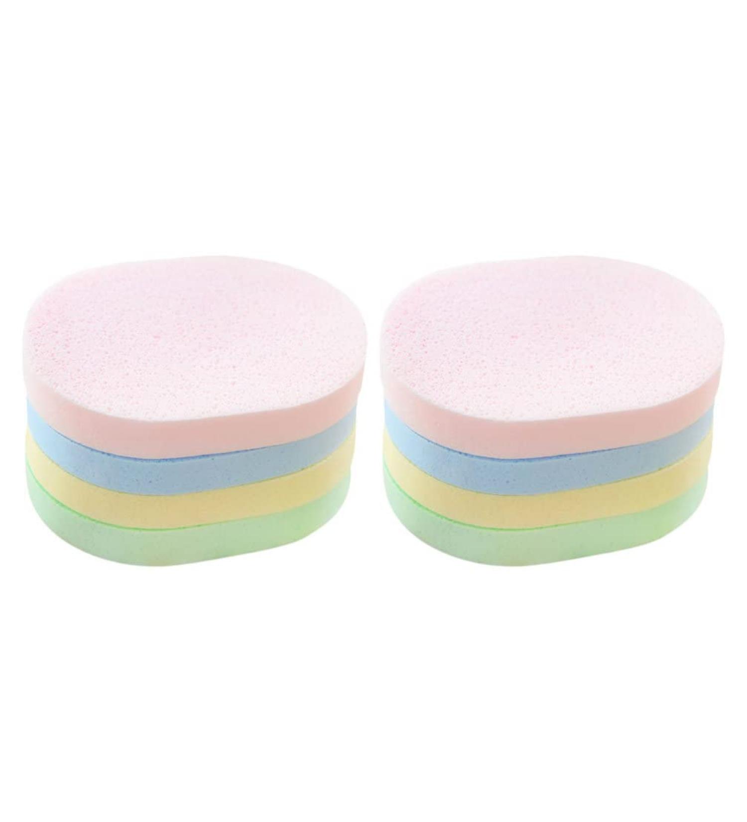 Fomiyes 8-Pack Facial Sponges | Cosmetic Spa Cleaning & Makeup Removal | Premium Face Sponges for Women & Girls - Buy Online on GoSupps.com