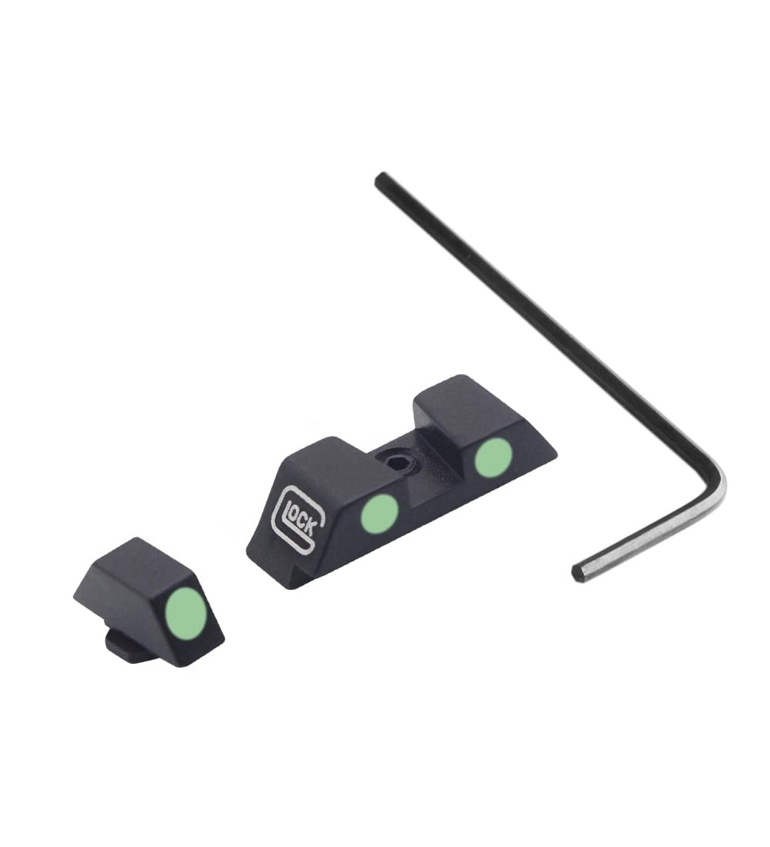 Levien Night Sights - Glow in Dark for Glock 17/17L, 19, 22-27, 28-39 - Non-Tritium with Assembly Tools - Buy Online on GoSupps.com