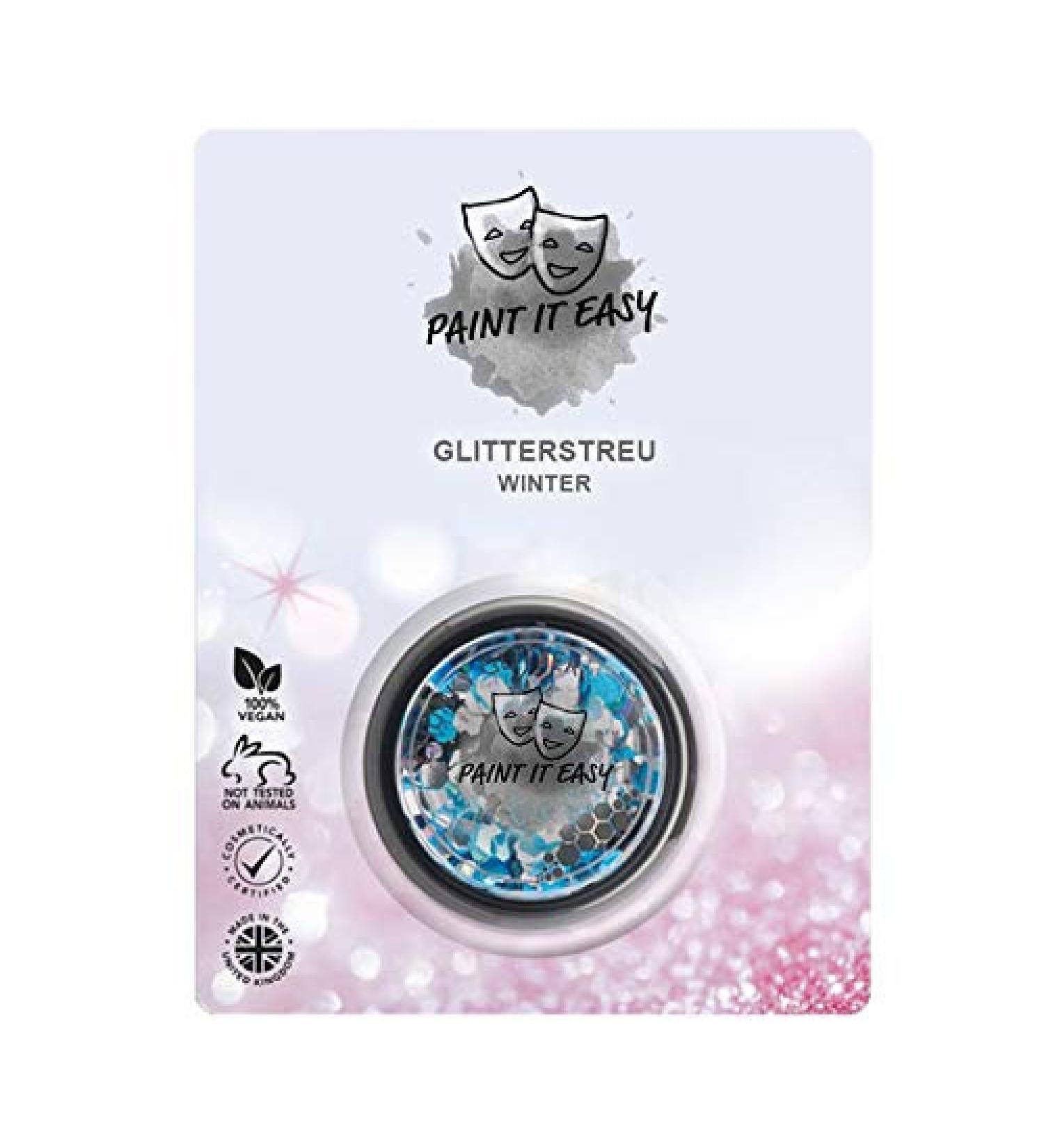 NEW Paint it Easy Glitter Make-up Sprinkles coarse for carnival theater & Co. - Winter 3g Glitter Make-up Sprinkles6