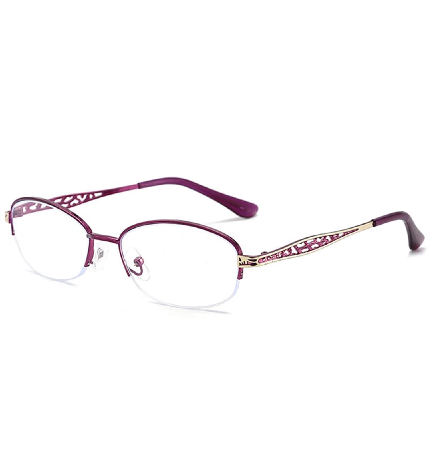 Zukky Anti-Blue Light Glasses for Women Oval Metal Neck Frame Purple 2.5x - Exquisite Computer Reading Glasses AM23 - Buy Online on GoSupps.com