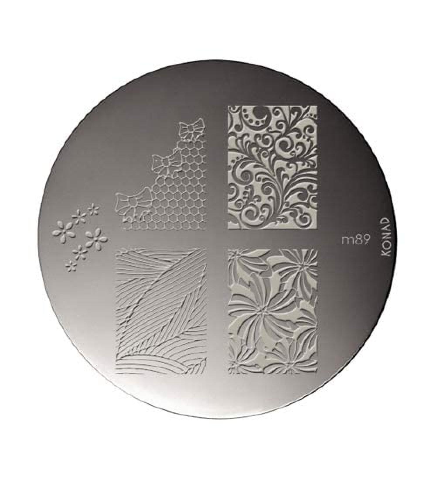 Konad stencil stamping stamping stencil M89