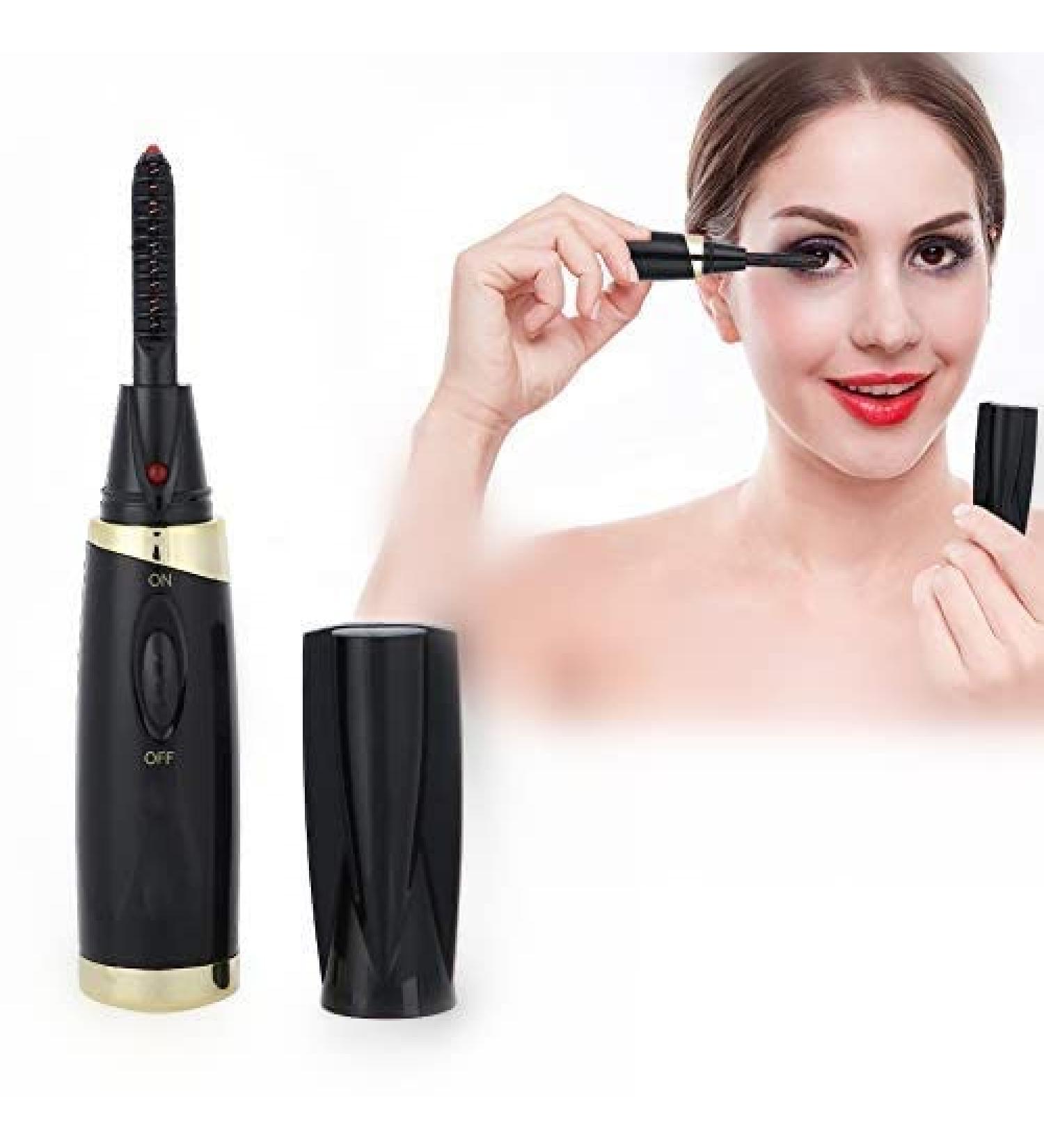 Sonew Mini Electric Eyelash Curler - Long-Lasting Heated Travel Eyelash Curler for All Eye Shapes | Portable & Effective Black Eyelash Curler - Buy Online on GoSupps.com