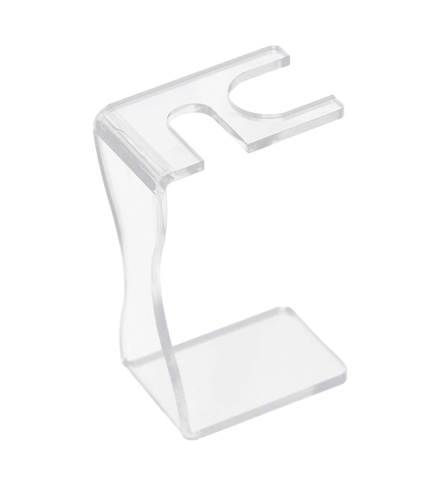Milageto Men's Razor Stand & Organizer - Durable Non-Slip Base Transparent Design for Wet Shaving Enthusiasts - 11.2 cm High - Buy Online on GoSupps.com