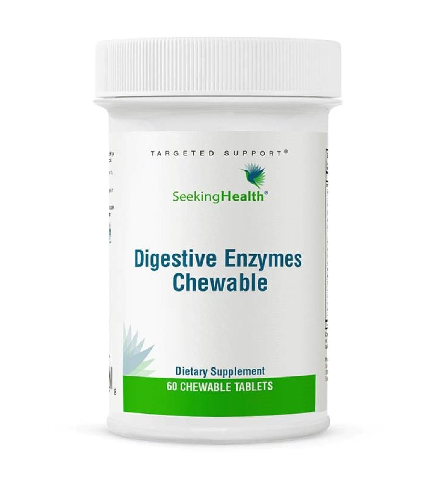 Buy Seeking Health Digestive Enzymes Chewable - Vegan & Vegetarian Supplement for Healthy Digestion (60 Tablets - Buy Online on GoSupps.com