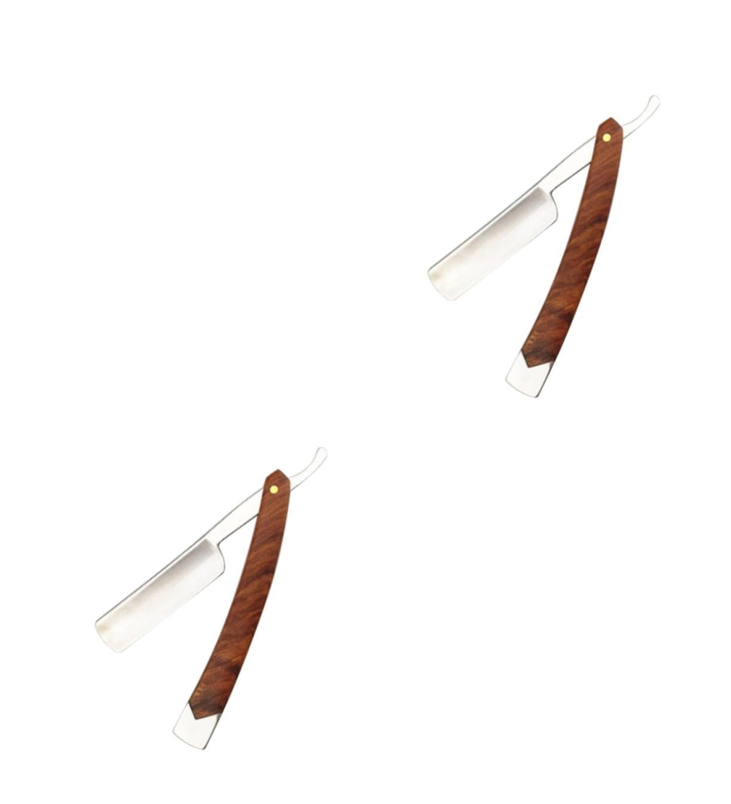 FOMIYES 2pcs Razor Stainless Steel Razor Blade Shaver Manual - Premium Quality for a Close Shave - International Shipping Available - Buy Online on GoSupps.com