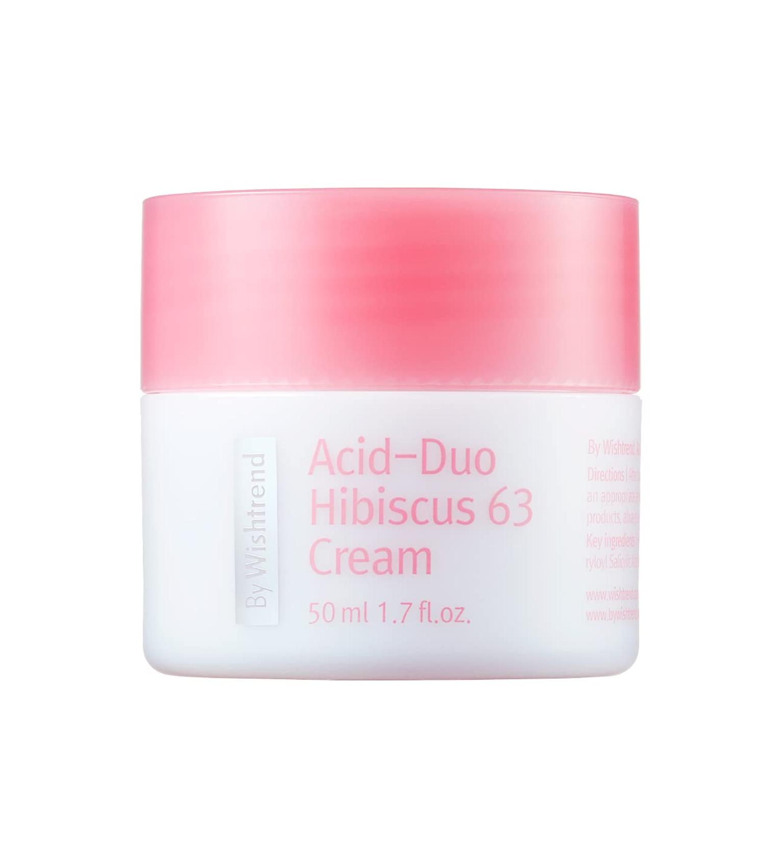 Wishtrend Acid-Duo Hibiscus 63 Cream 1.7 fl oz - Hydrating Skincare for Radiant Skin - Buy Online on GoSupps.com