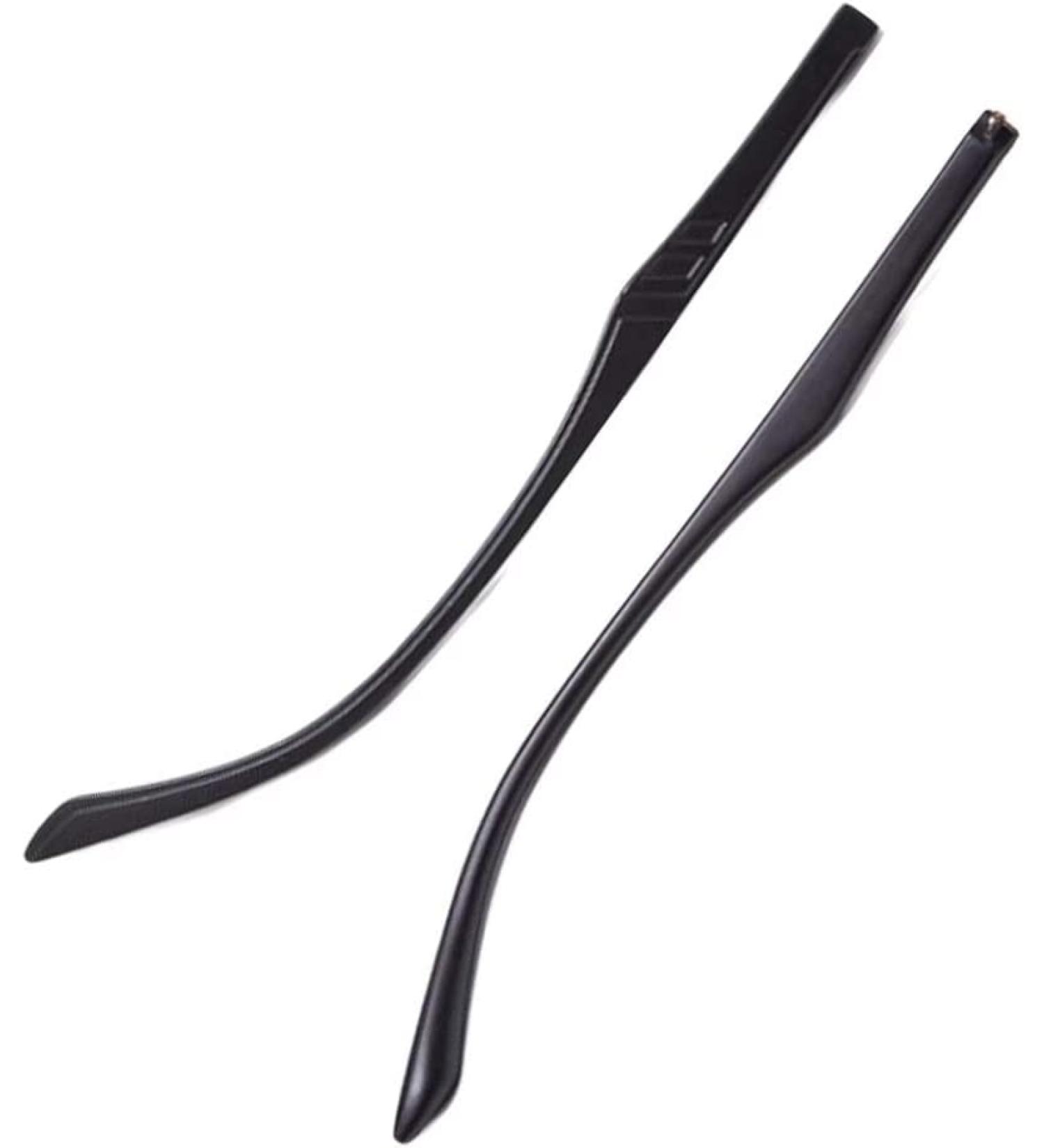 CASOTA eyeglass replacement temples 1 pair of plastic eyeglass temples eyeglass replacement temples for eyeglass repair black